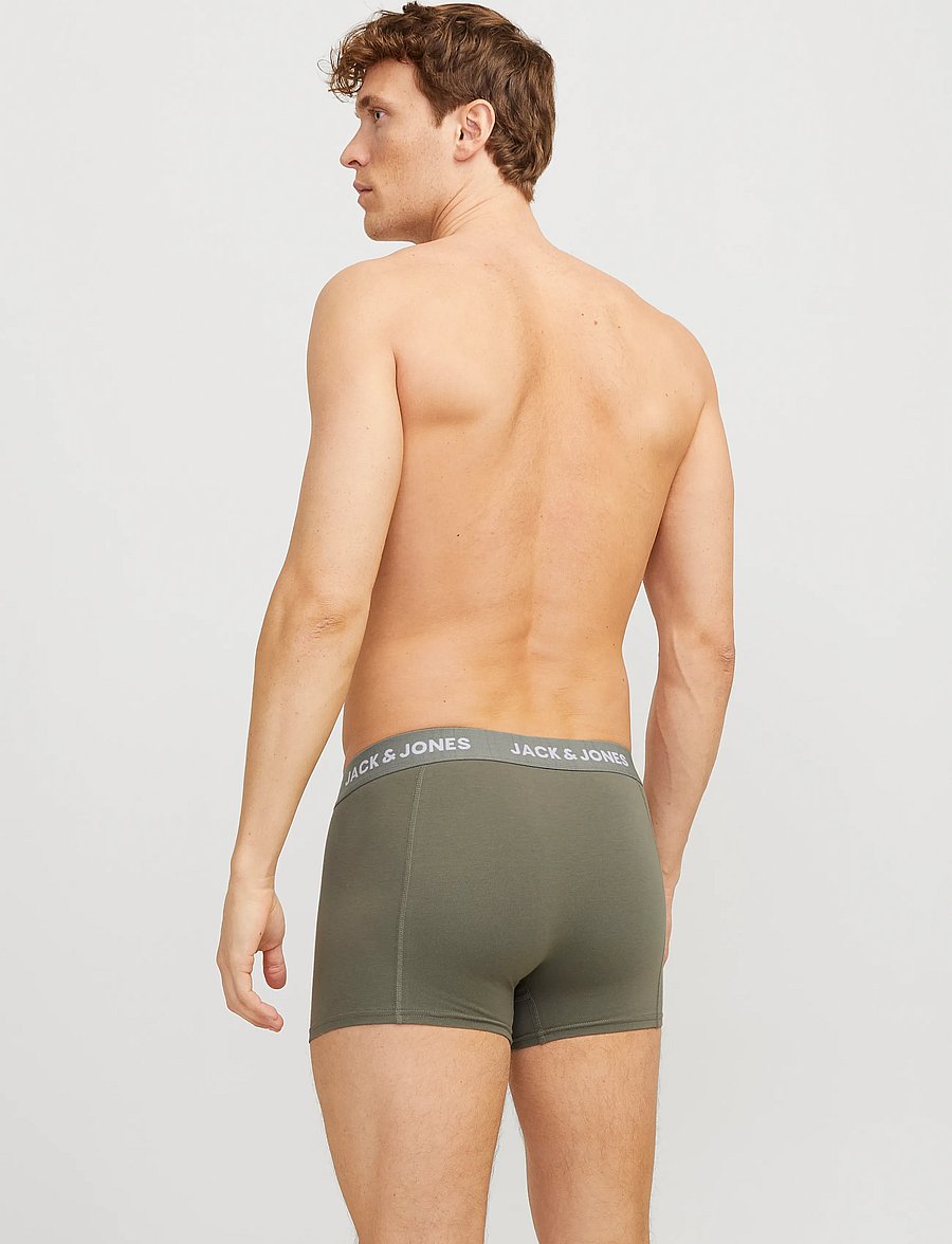Jack & Jones - JACROB SOLID TRUNKS 3 PACK SN - boxer briefs - agave green - 3
