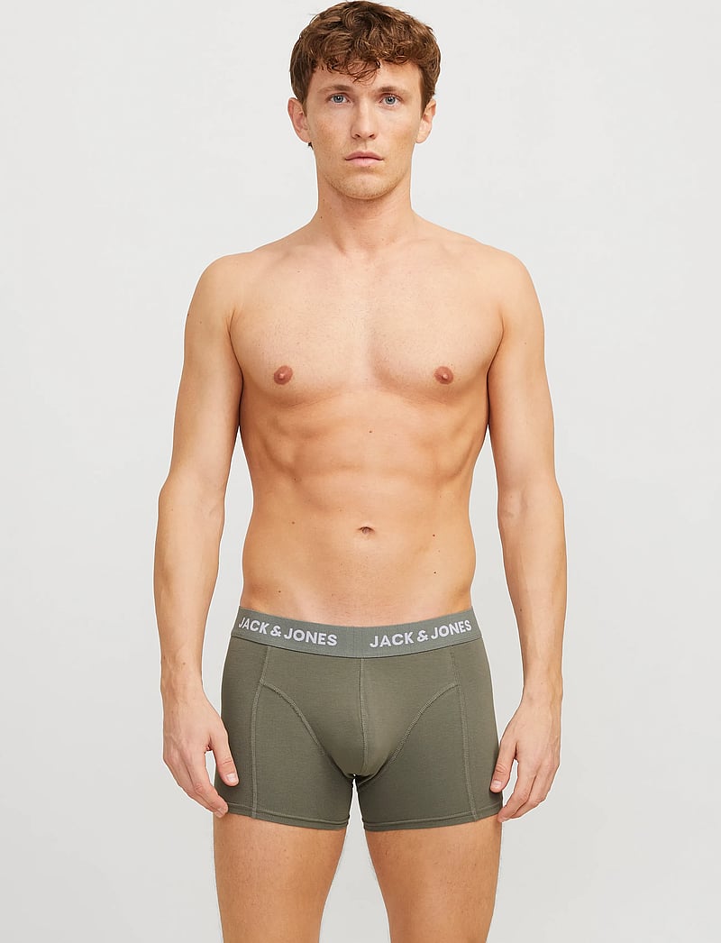 Jack & Jones - JACROB SOLID TRUNKS 3 PACK SN - boxers - agave green - 5