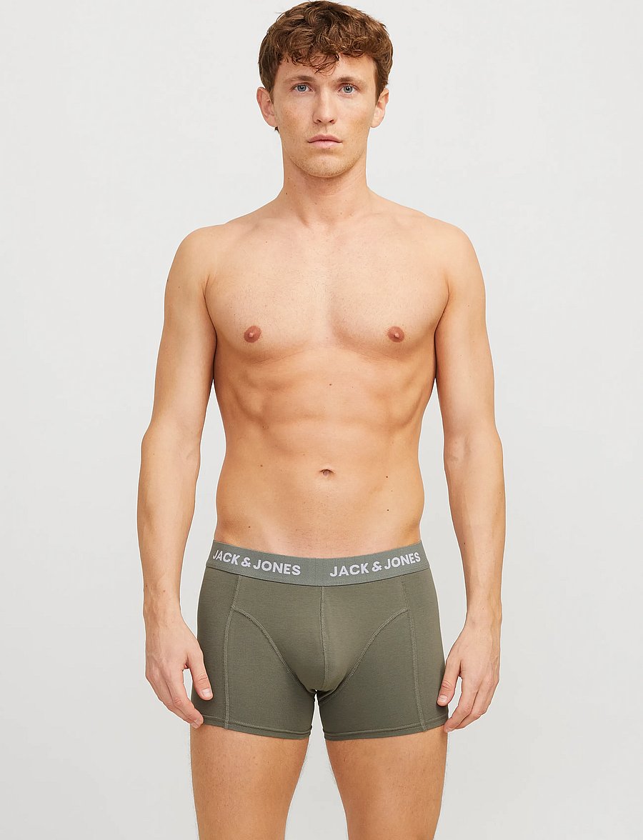 Jack & Jones - JACROB SOLID TRUNKS 3 PACK SN - boxer briefs - agave green - 5