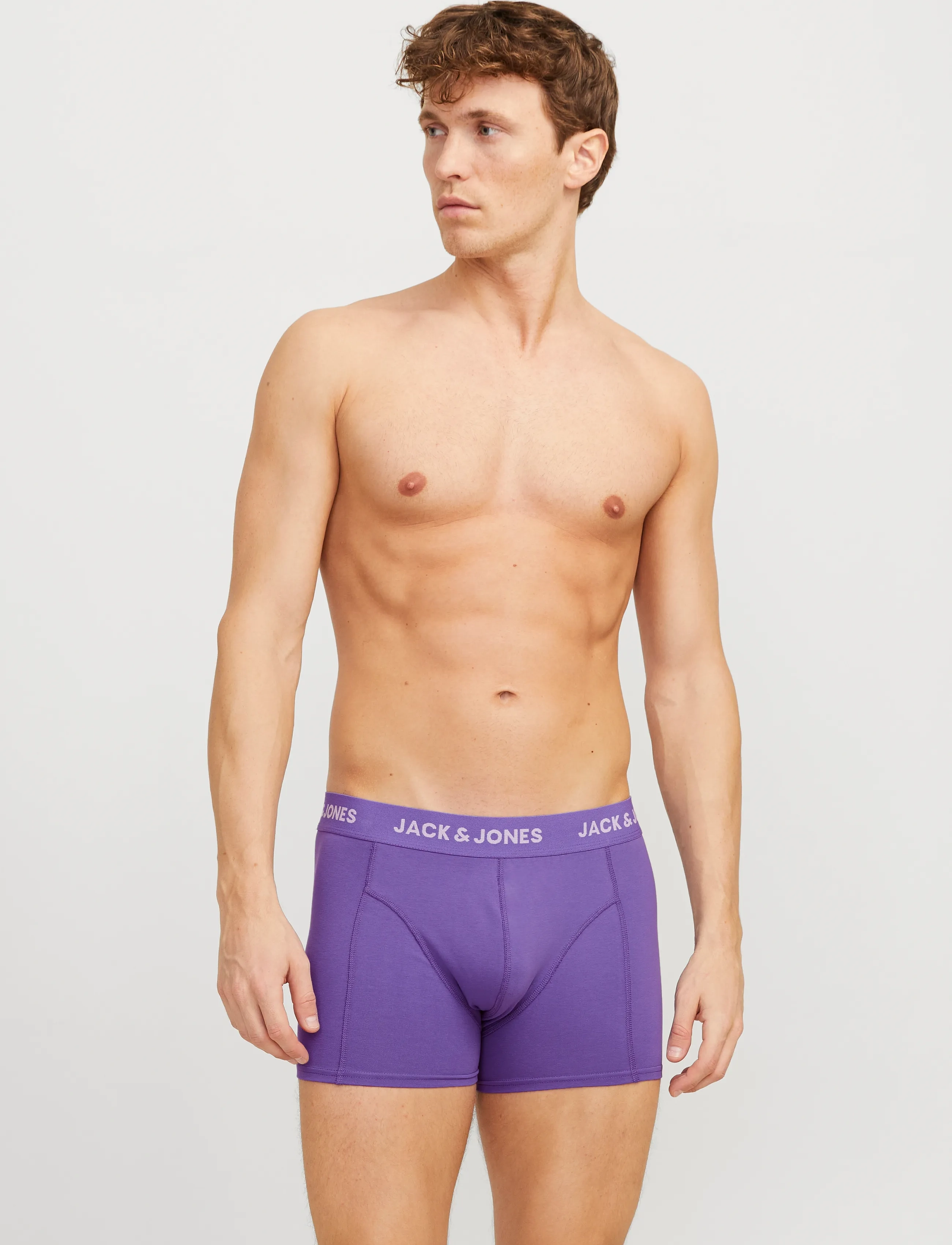 Jack & Jones JACROB SOLID TRUNKS 3 PACK SN - Meestele - AGAVE GREEN / khaki/green