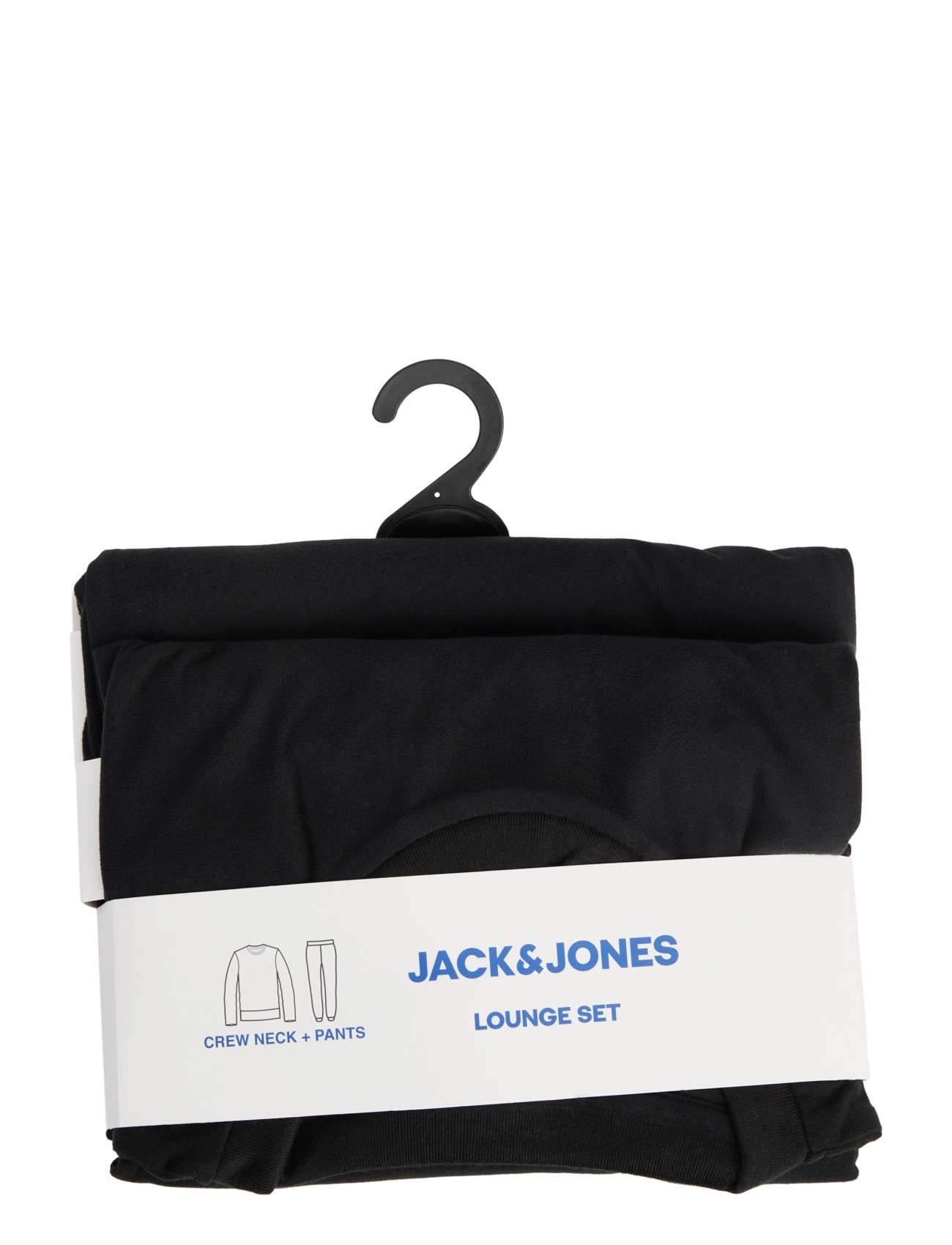 Jack & Jones - JACSOLID LOUNGE SET W NOOS - pyjama sets - black - 3