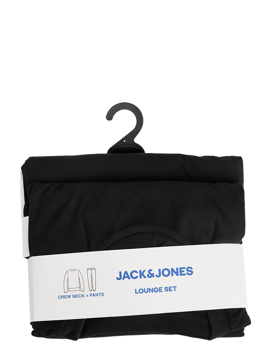 Jack & Jones - JACSOLID LOUNGE SET W NOOS - pyjama sets - black - 3