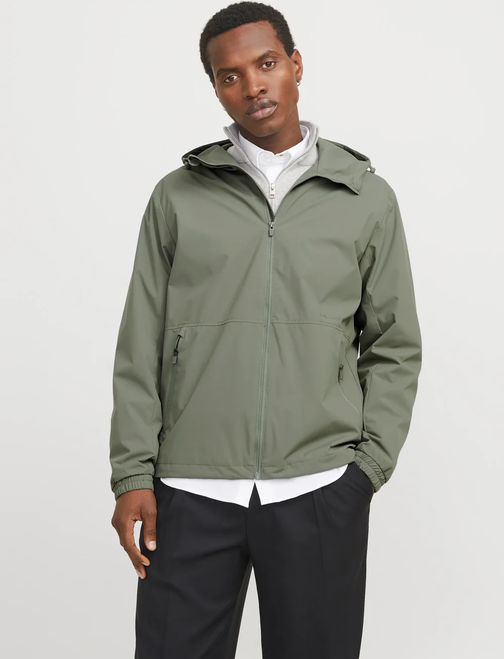 Jack & Jones - JJEURBAN LIGHT JACKET SN - höstjackor - agave green - 0