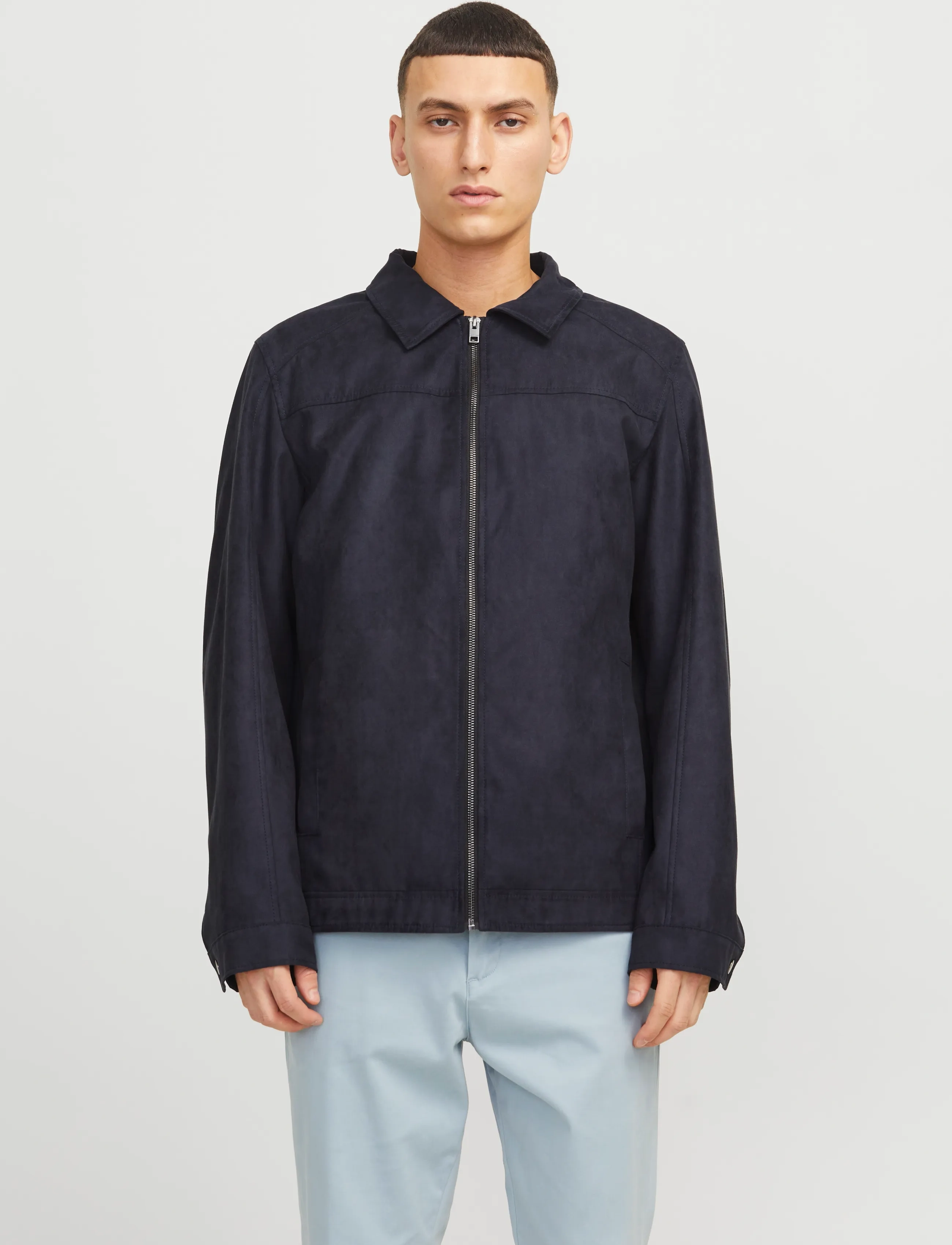 Jack & Jones Jjedylan Shacket Noos, S, Navy, Overdele > Overtrøjer, Herre