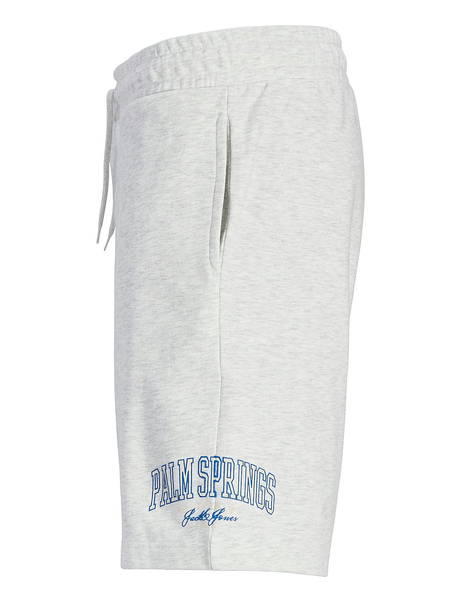 Jack & Jones - JPSTKANE DETROIT SWEAT SHORTS MID - white melange - 0