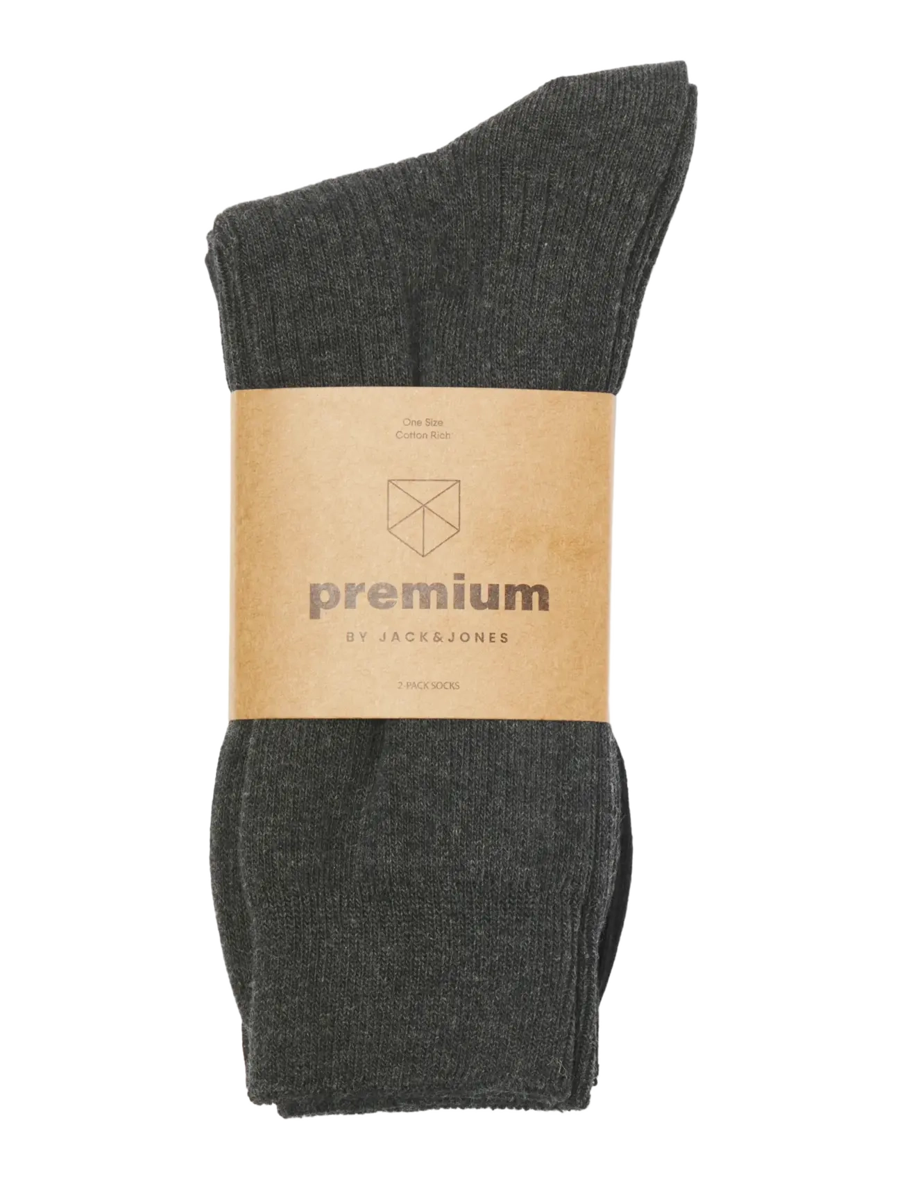 Jack & Jones - JAC PREMIUM SOCKS 2 PACK NOOS - laveste priser - black - 1