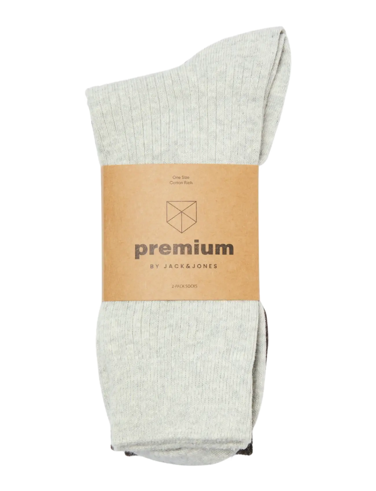 Jack & Jones - JAC PREMIUM SOCKS 2 PACK NOOS - lowest prices - light grey melange - 1