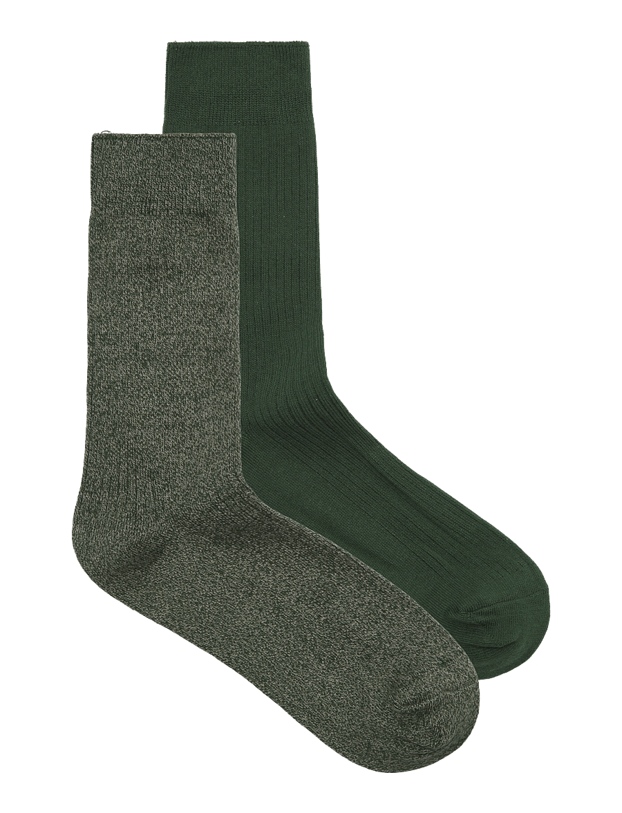 Jack & Jones - JAC PREMIUM SOCKS 2 PACK NOOS - tennissocken - pineneedle - 0