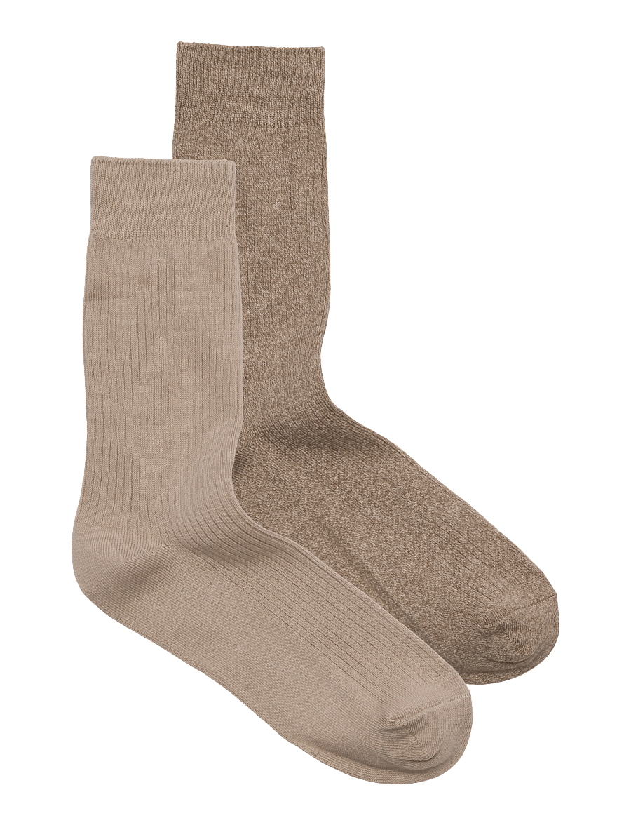Jack & Jones - JAC PREMIUM SOCKS 2 PACK NOOS - klassikalised sokid - plaza taupe - 0