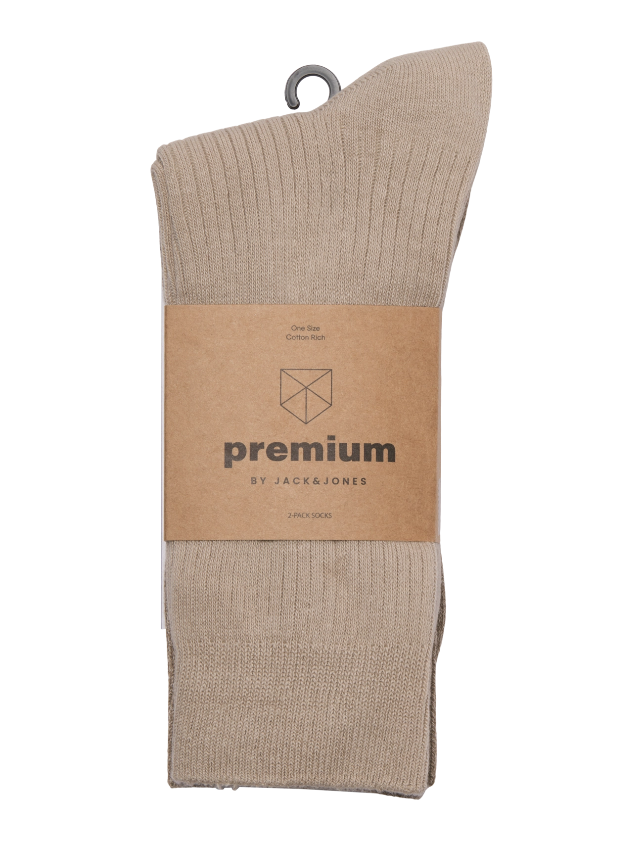 Jack & Jones - JAC PREMIUM SOCKS 2 PACK NOOS - sokker - plaza taupe - 1
