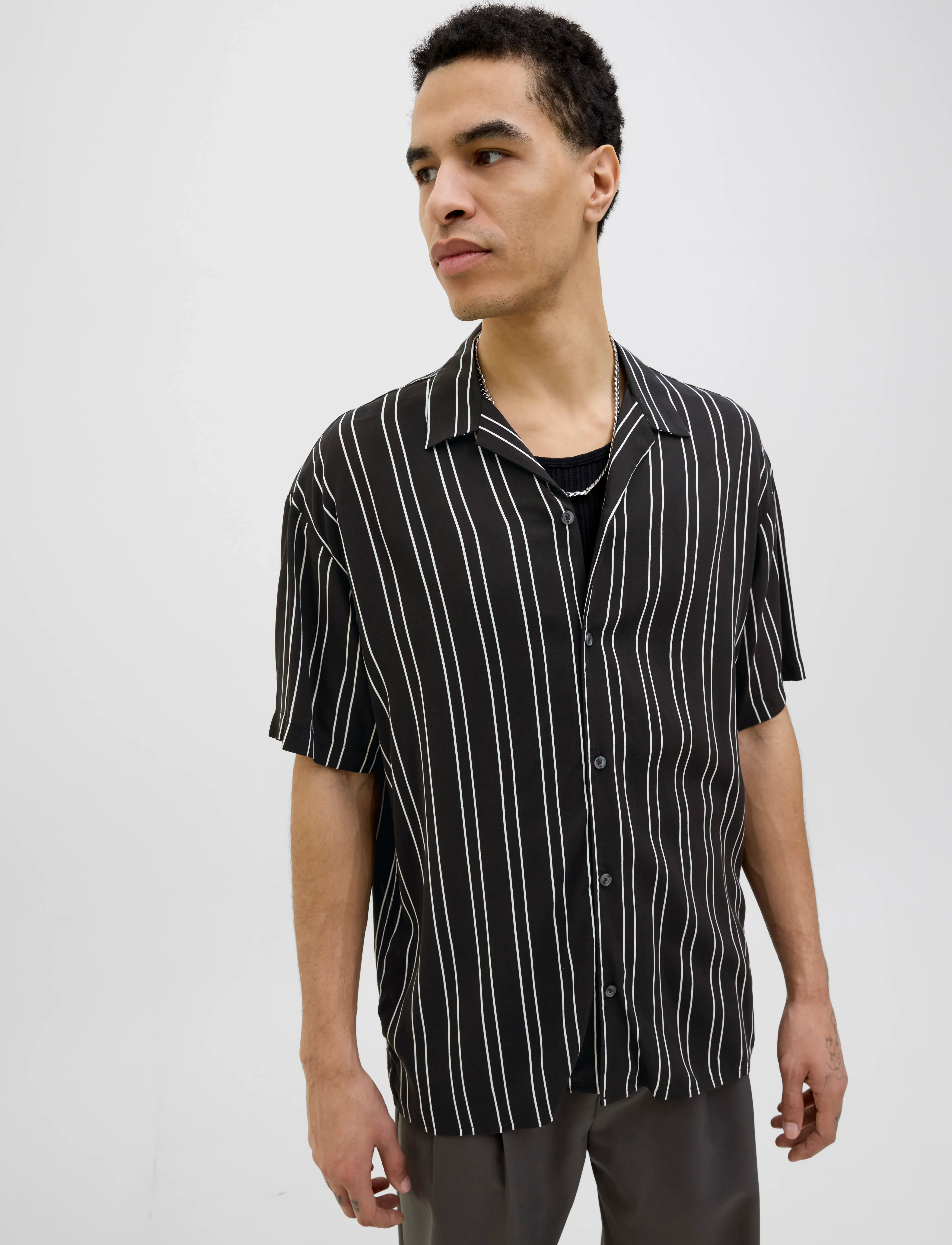 JACK & JONES Jjejeff Stripe Resort Shirt Ss Sn skjortor & blusar herr – bild 6