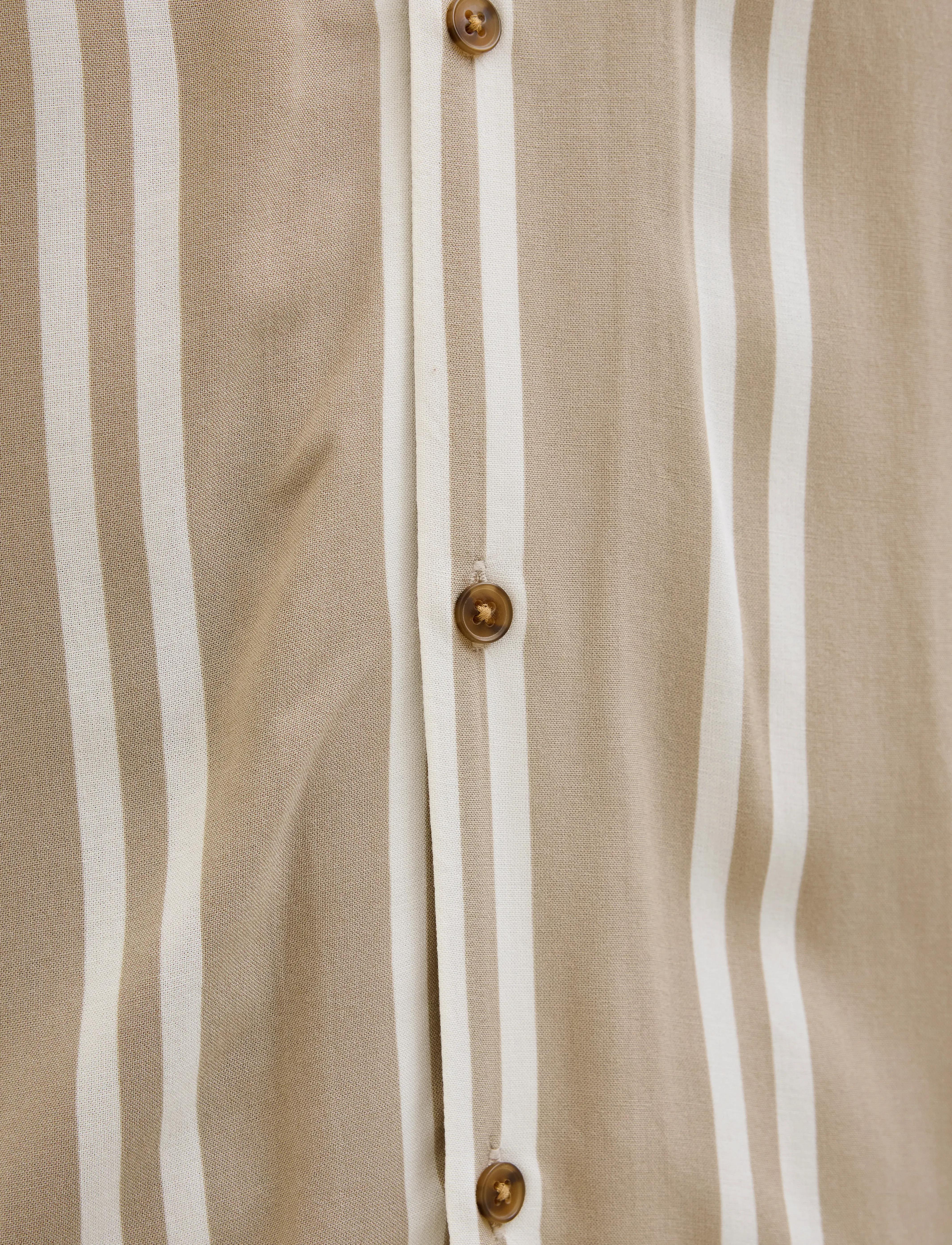 Jack & Jones - JJEJEFF STRIPE RESORT SHIRT SS SN - kurzarmhemden - crockery - 3