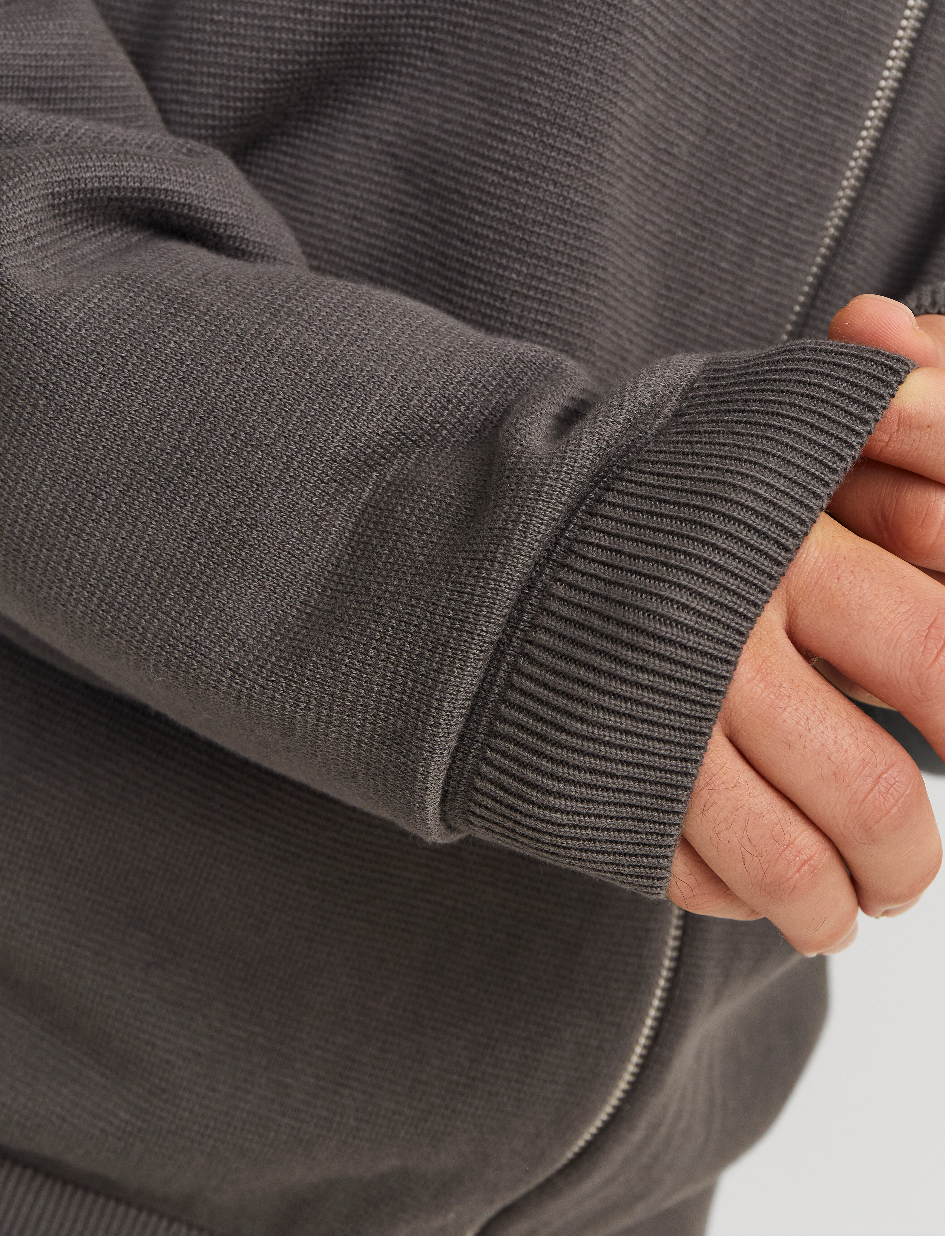 Jack & Jones - JJCALVIN KNIT BOMBER CARDIGAN - fullzip strik - castlerock - 4