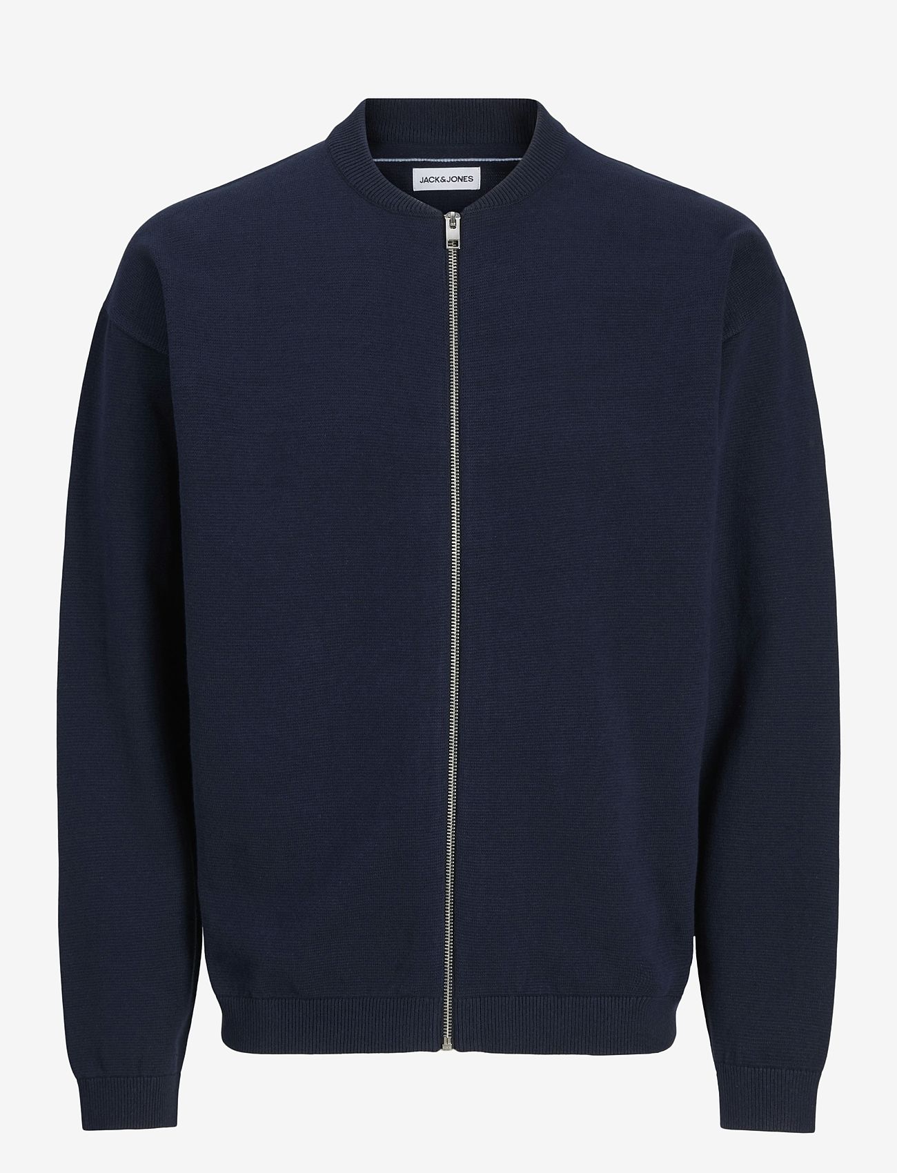 Jack & Jones - JJCALVIN KNIT BOMBER CARDIGAN - pullover mit durchgehendem reißverschluss - sky captain - 1