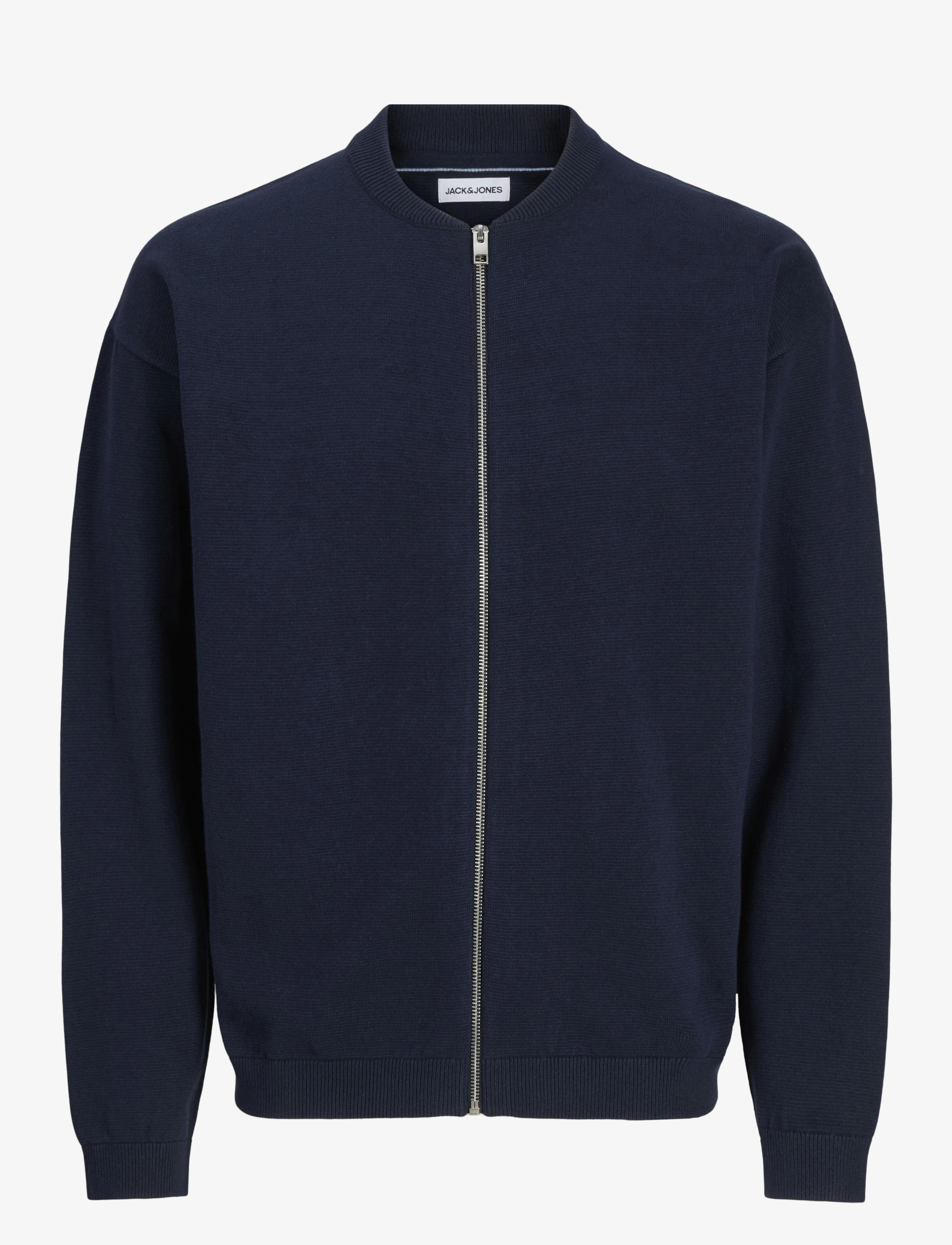Jack & Jones JJCALVIN KNIT BOMBER CARDIGAN - Pullover mit durchgehendem Reißverschluss - SKY CAPTAIN / navy