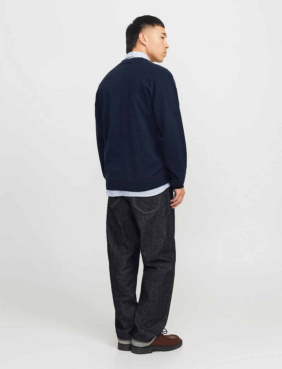 Jack & Jones - JJCALVIN KNIT BOMBER CARDIGAN - pullover mit durchgehendem reißverschluss - sky captain - 2