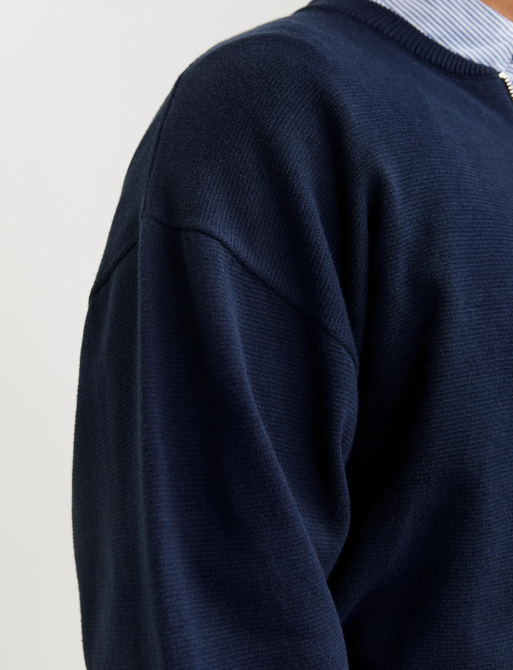 Jack & Jones - JJCALVIN KNIT BOMBER CARDIGAN - kardiganid - sky captain - 3