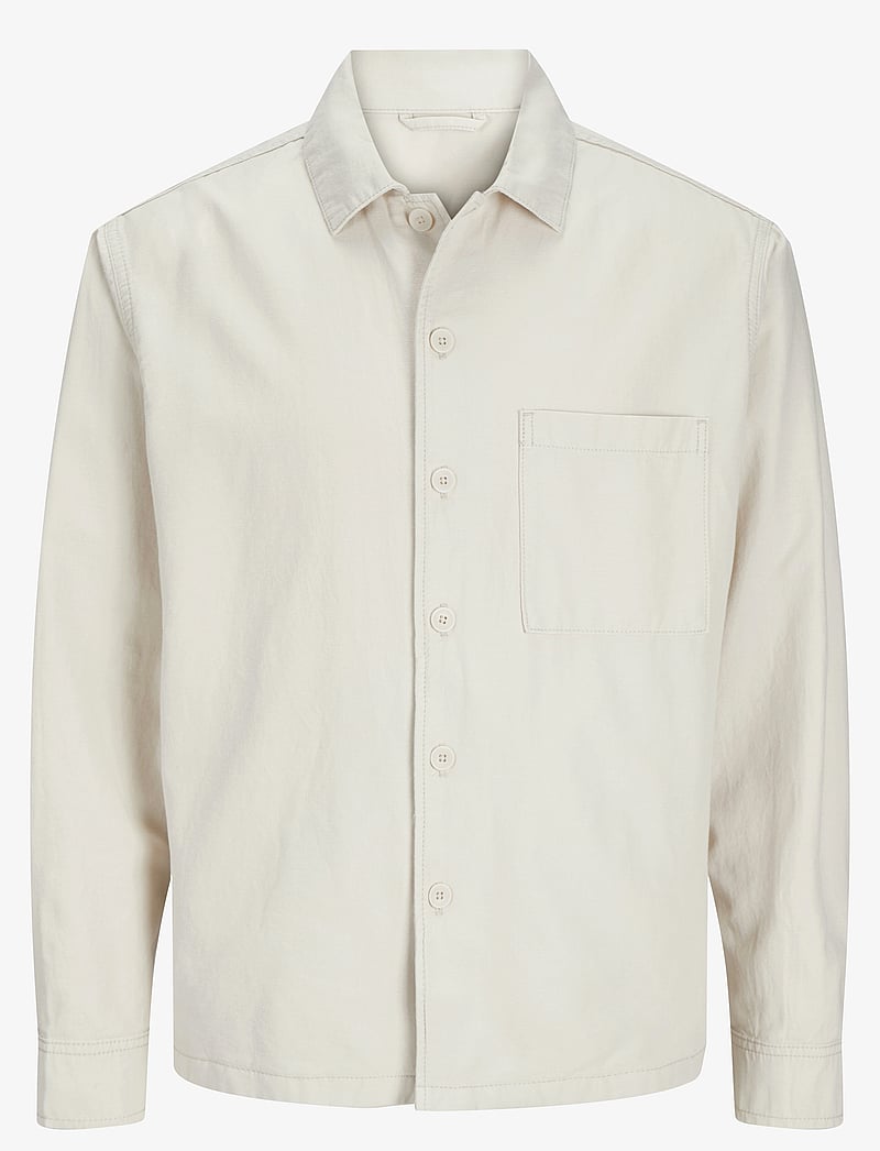Jack & Jones - JJEURBAN EDGE OVERSHIRT LS SN - koszule lniane - moonbeam - 1