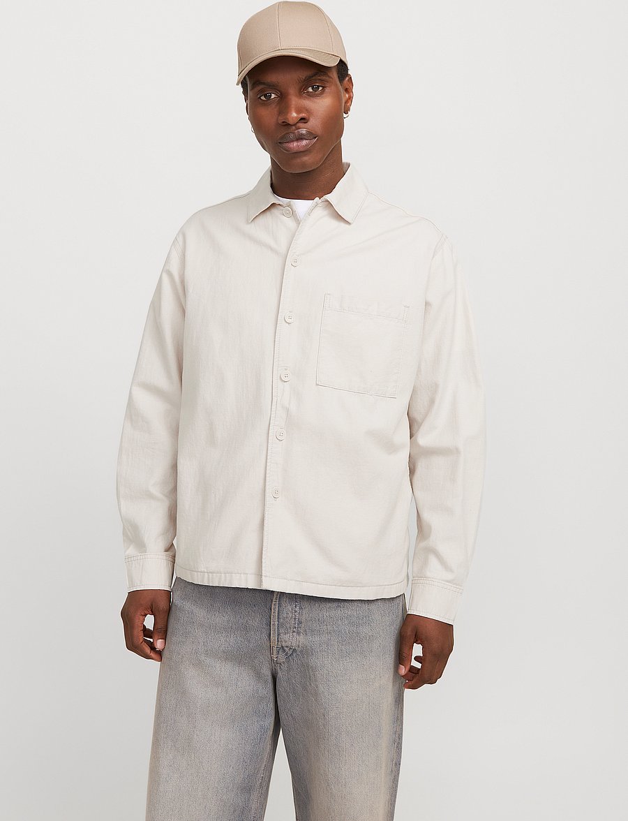 Jack & Jones - JJEURBAN EDGE OVERSHIRT LS SN - moonbeam - 0