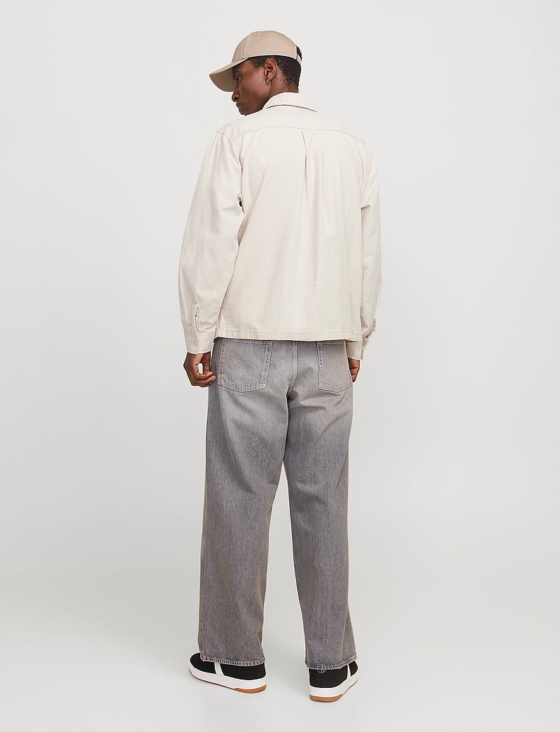 Jack & Jones - JJEURBAN EDGE OVERSHIRT LS SN - koszule lniane - moonbeam - 2