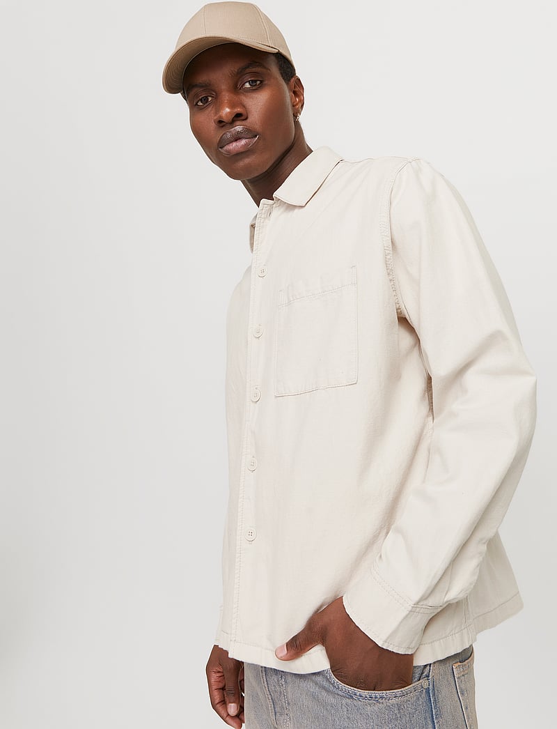 Jack & Jones - JJEURBAN EDGE OVERSHIRT LS SN - koszule lniane - moonbeam - 5