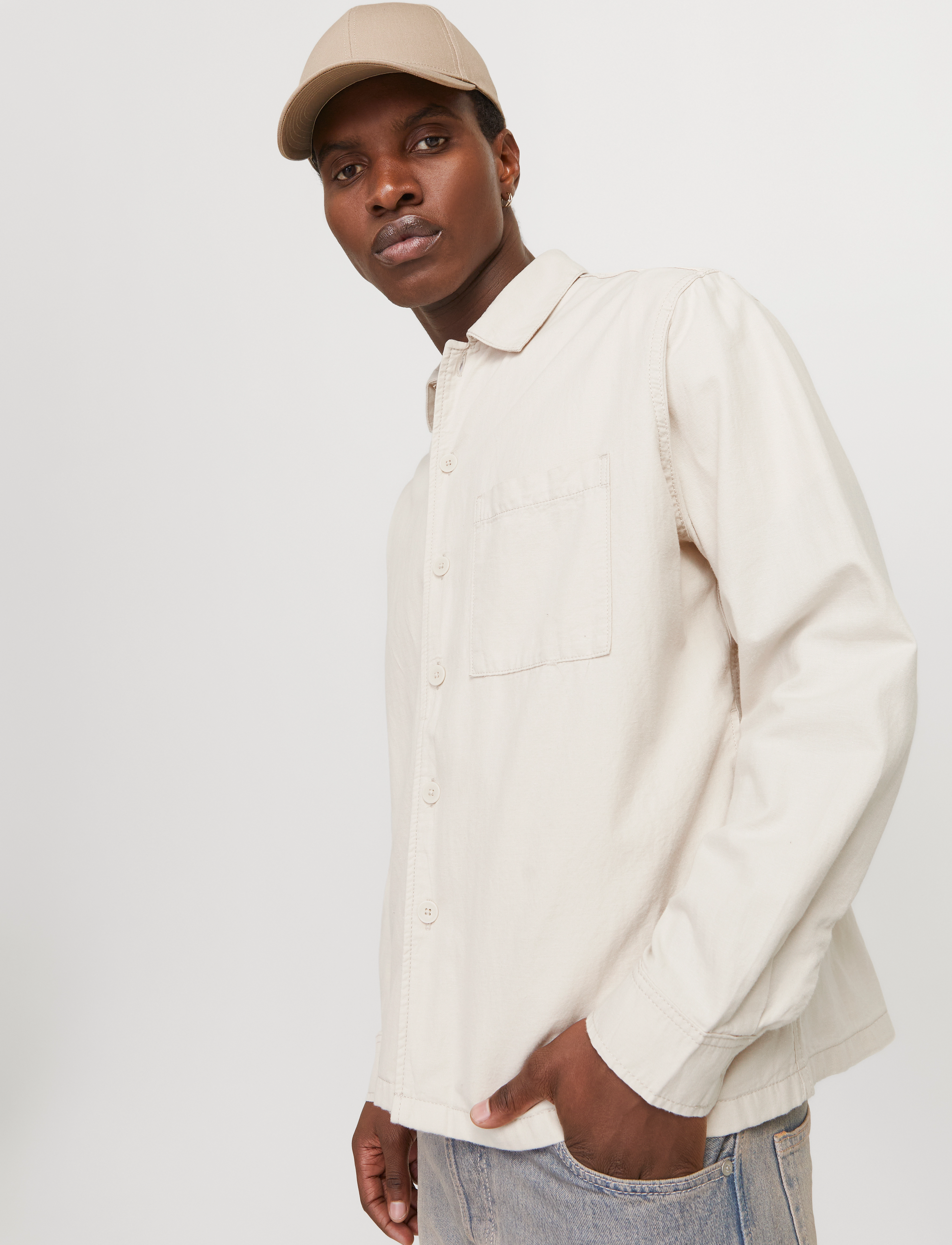 Jack & Jones - JJEURBAN EDGE OVERSHIRT LS SN - moonbeam - 5