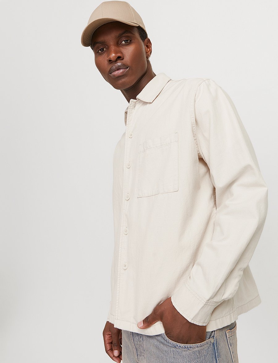 Jack & Jones - JJEURBAN EDGE OVERSHIRT LS SN - moonbeam - 5