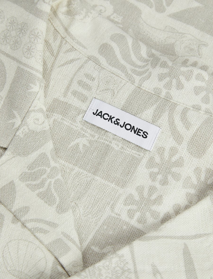 Jack & Jones - JJWAYNE AOP RESORT SHIRT SS - chemises de lin - moonbeam - 3