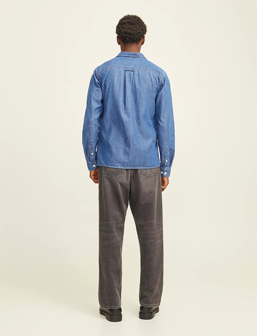 Jack & Jones - JJETRAVIS SHIRT LS NOOS - jeanshemden - medium blue denim - 2