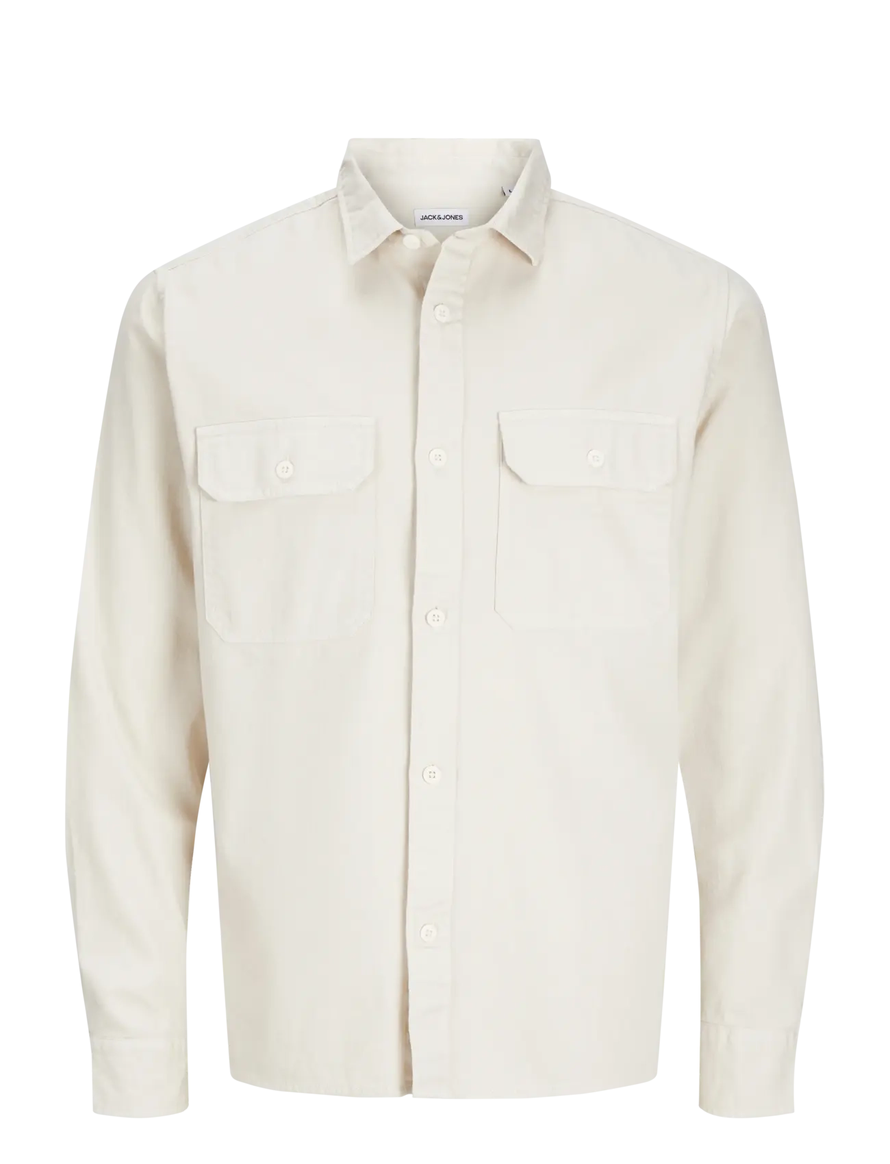 JACK & JONES Jjetravis Shirt Ls Noos Cream - M - Herren