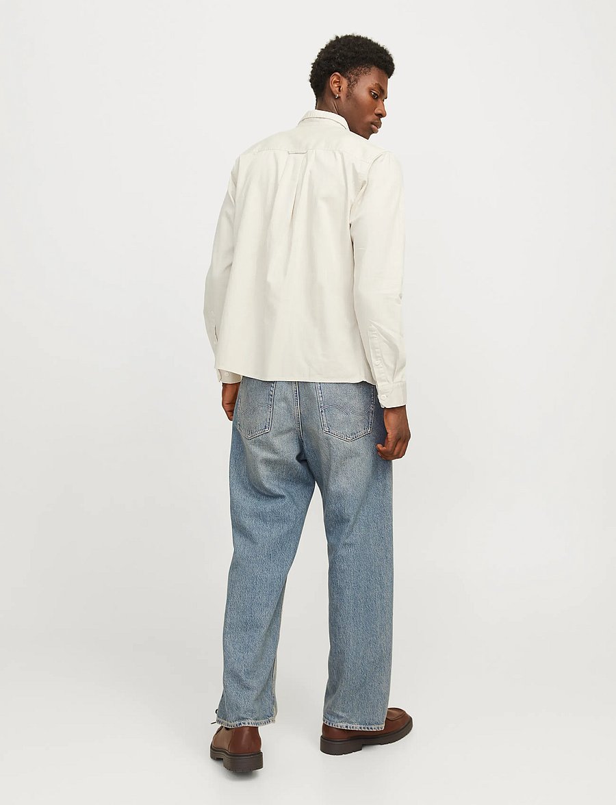 Jack & Jones - JJETRAVIS SHIRT LS NOOS - jeanshemden - moonbeam - 2