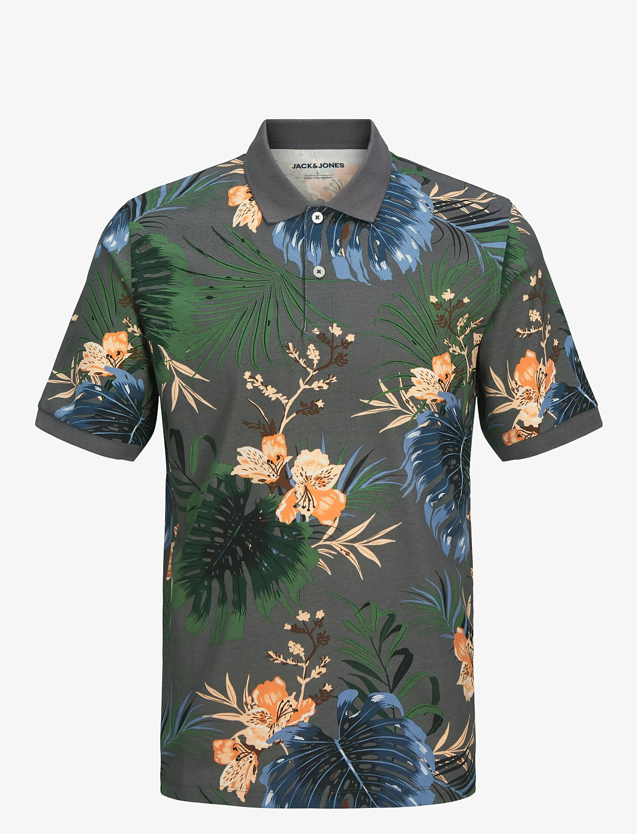 Jack & Jones - JJHAWAII AOP POLO SS - lühikeste varrukatega polod - castlerock - 1