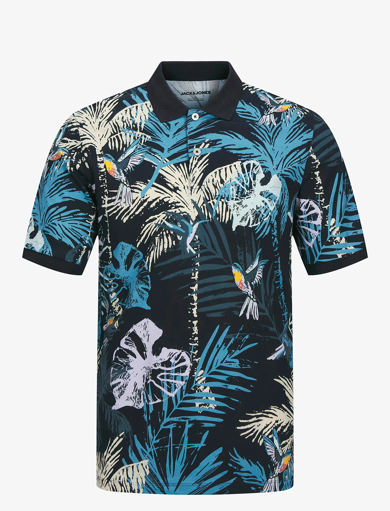 Jack & Jones - JJHAWAII AOP POLO SS - kortärmade pikéer - sky captain - 1