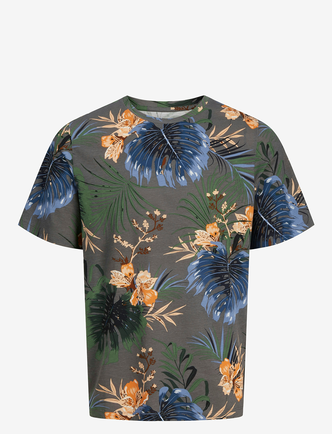 Jack & Jones - JJHAWAII AOP TEE SS CREW NECK - lühikeste varrukatega t-särgid - castlerock - 1
