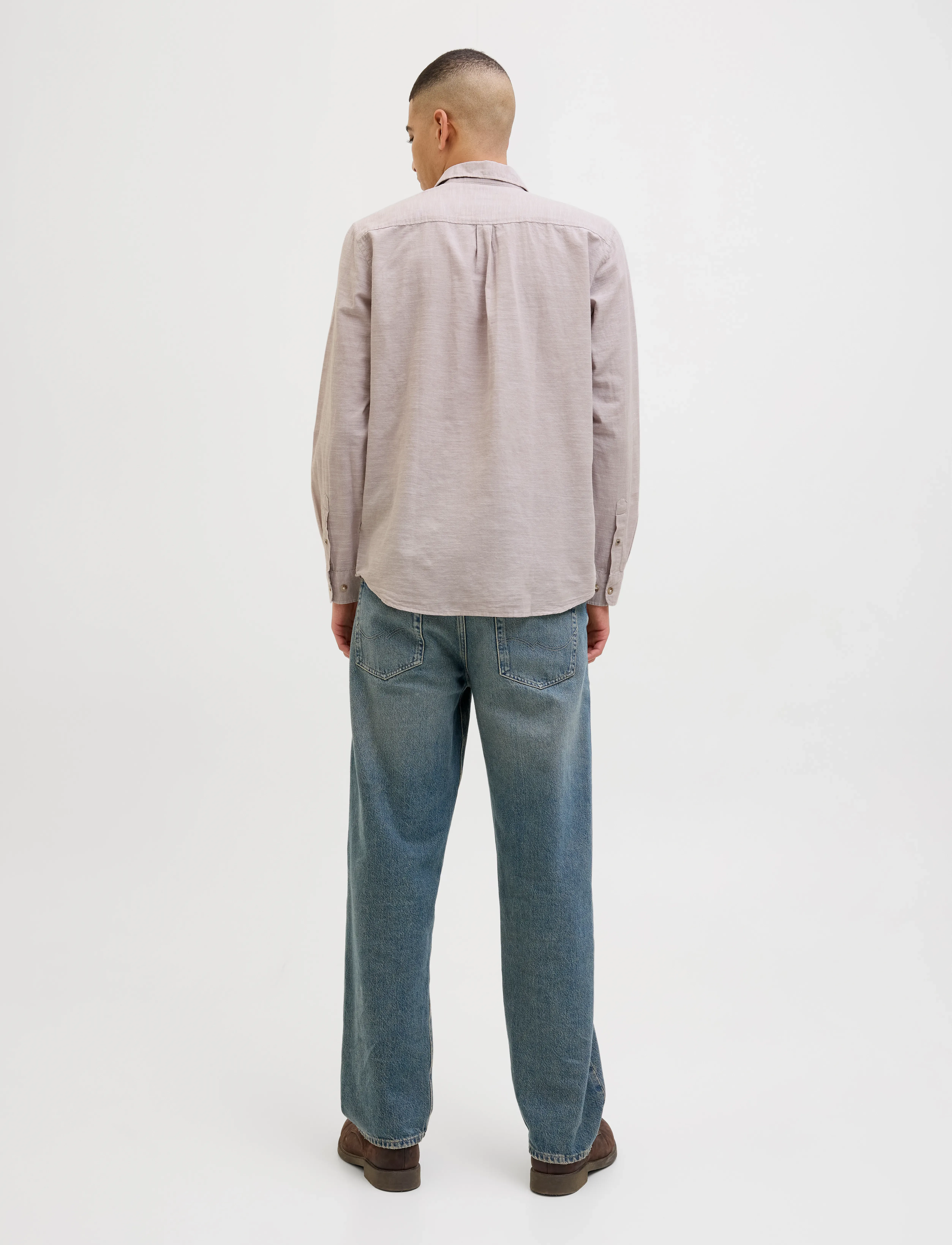 Jack & Jones - JJESUMMER SHIRT LS SN - linen shirts - crockery - 2