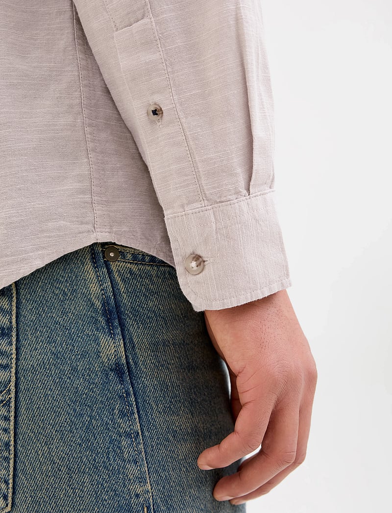 Jack & Jones - JJESUMMER SHIRT LS SN - linased särgid - crockery - 5