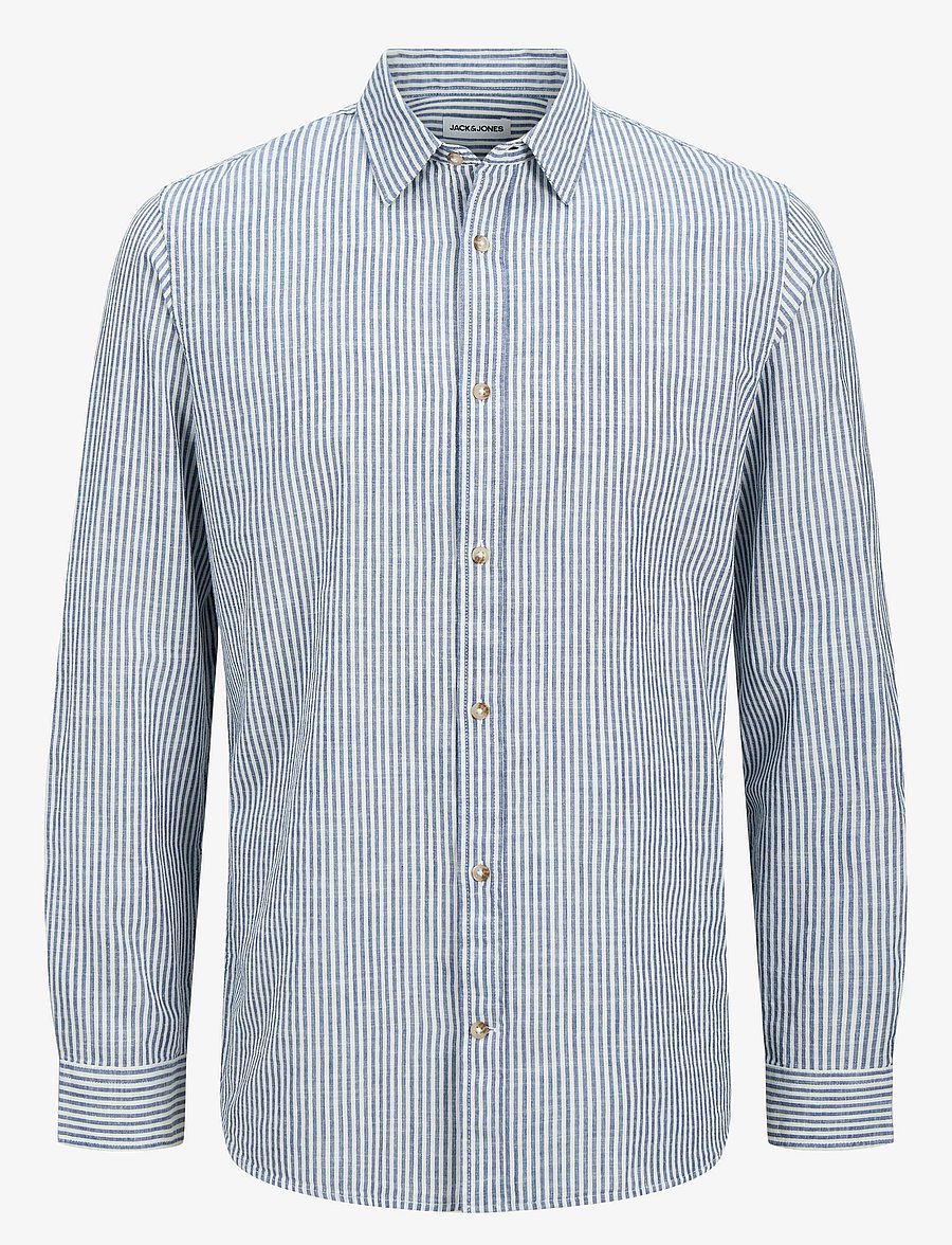 Jack & Jones - JJESUMMER SHIRT LS SN - linased särgid - infinity - 1