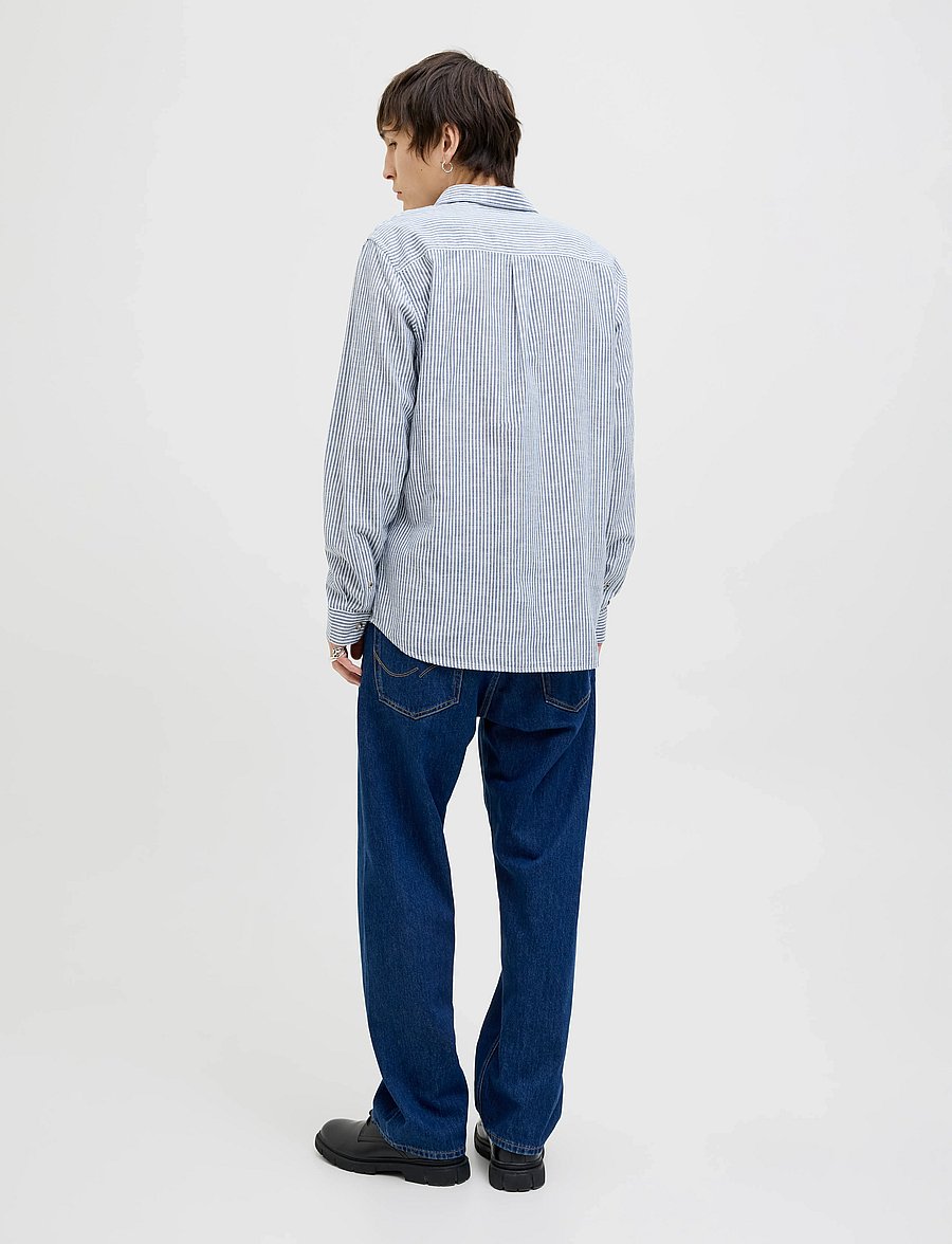 Jack & Jones - JJESUMMER SHIRT LS SN - linased särgid - infinity - 2
