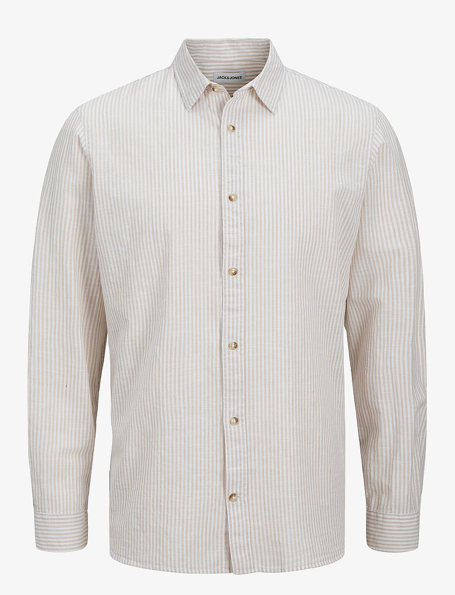 Jack & Jones - JJESUMMER SHIRT LS SN - linased särgid - oxford tan - 1