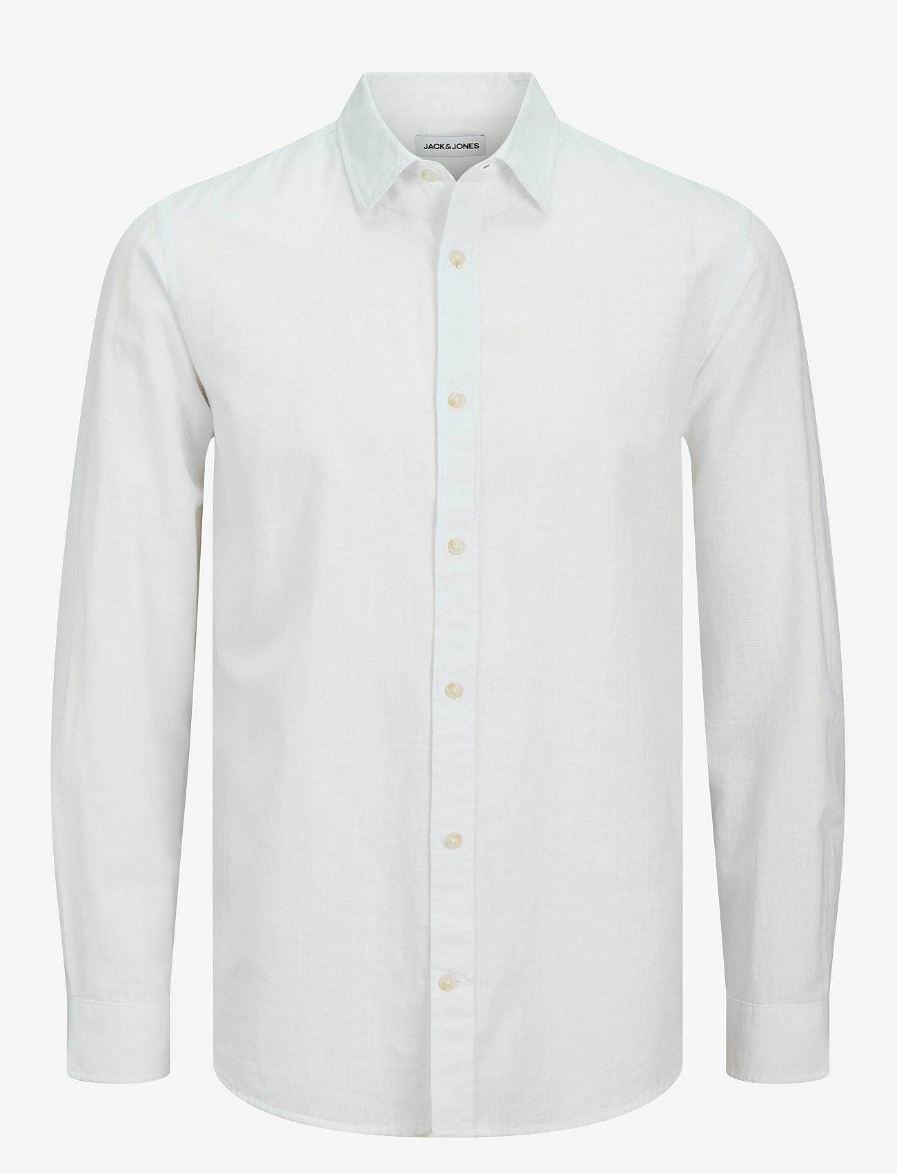 Jack & Jones - JJESUMMER SHIRT LS SN - linen shirts - white - 0