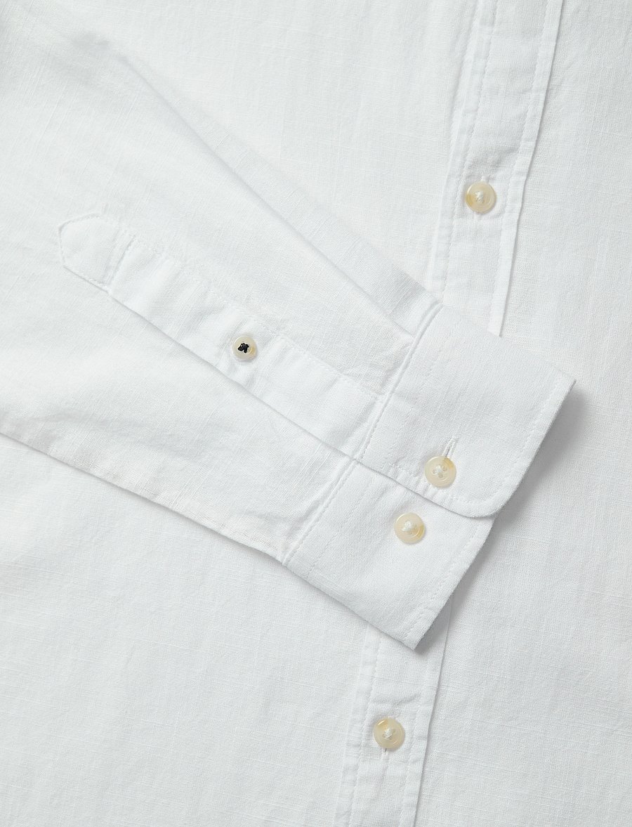 Jack & Jones - JJESUMMER SHIRT LS SN - hørskjorter - white - 1