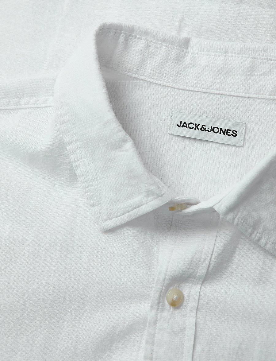 Jack & Jones - JJESUMMER SHIRT LS SN - hørskjorter - white - 2