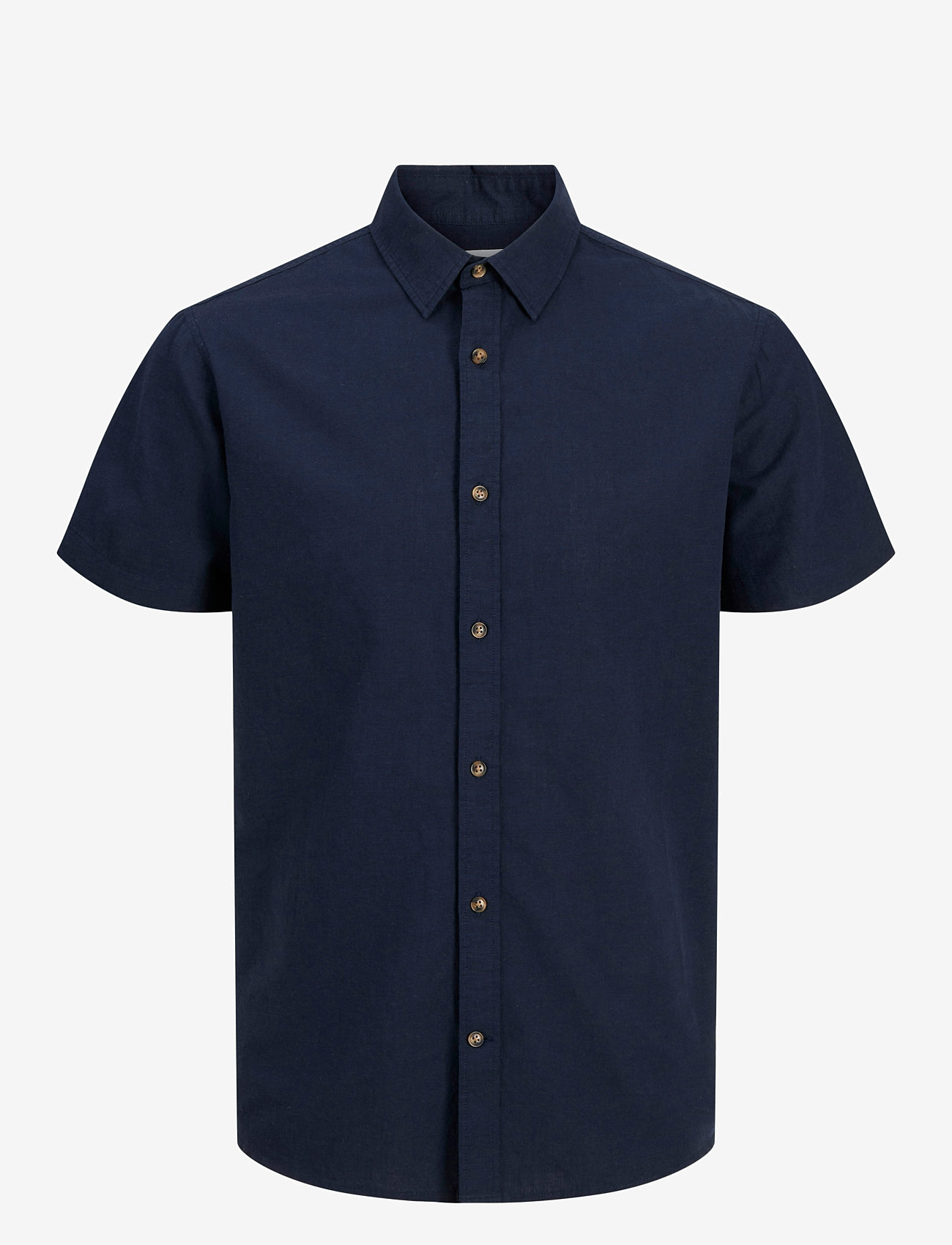 Jack & Jones - JJESUMMER SHIRT SS SN - hørskjorter - navy blazer - 1