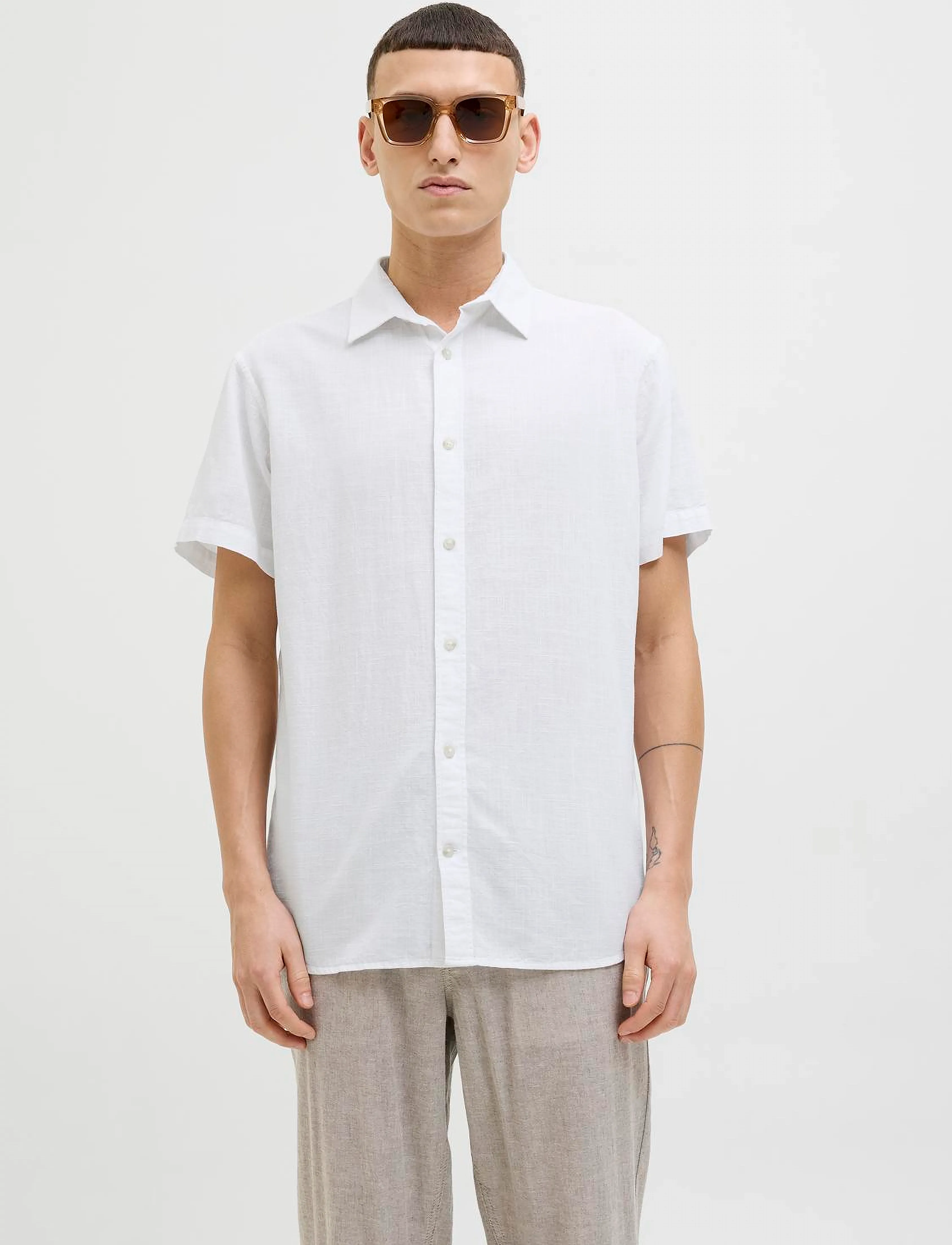 Jack & Jones - JJESUMMER SHIRT SS SN - white - 3