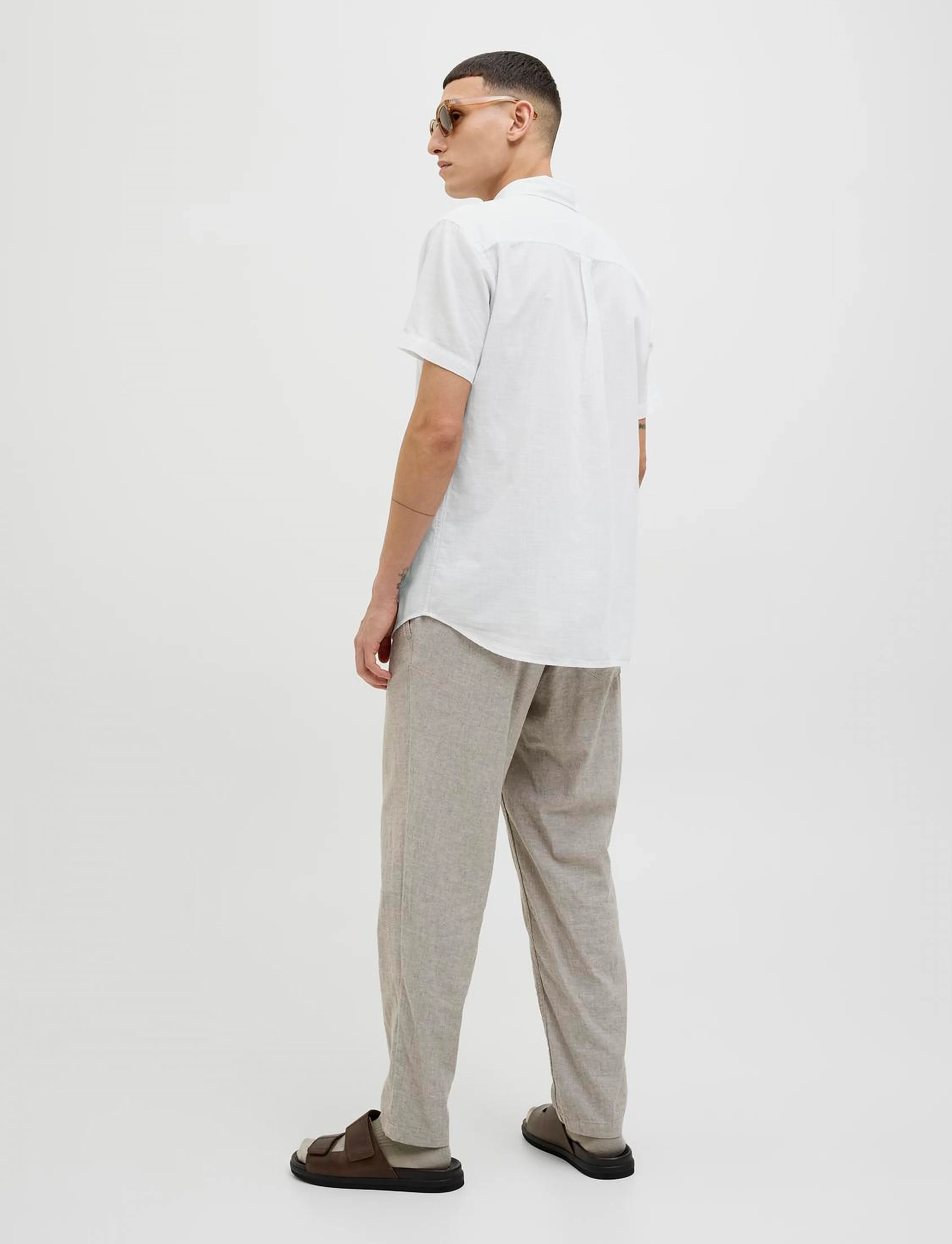 Jack & Jones - JJESUMMER SHIRT SS SN - white - 4