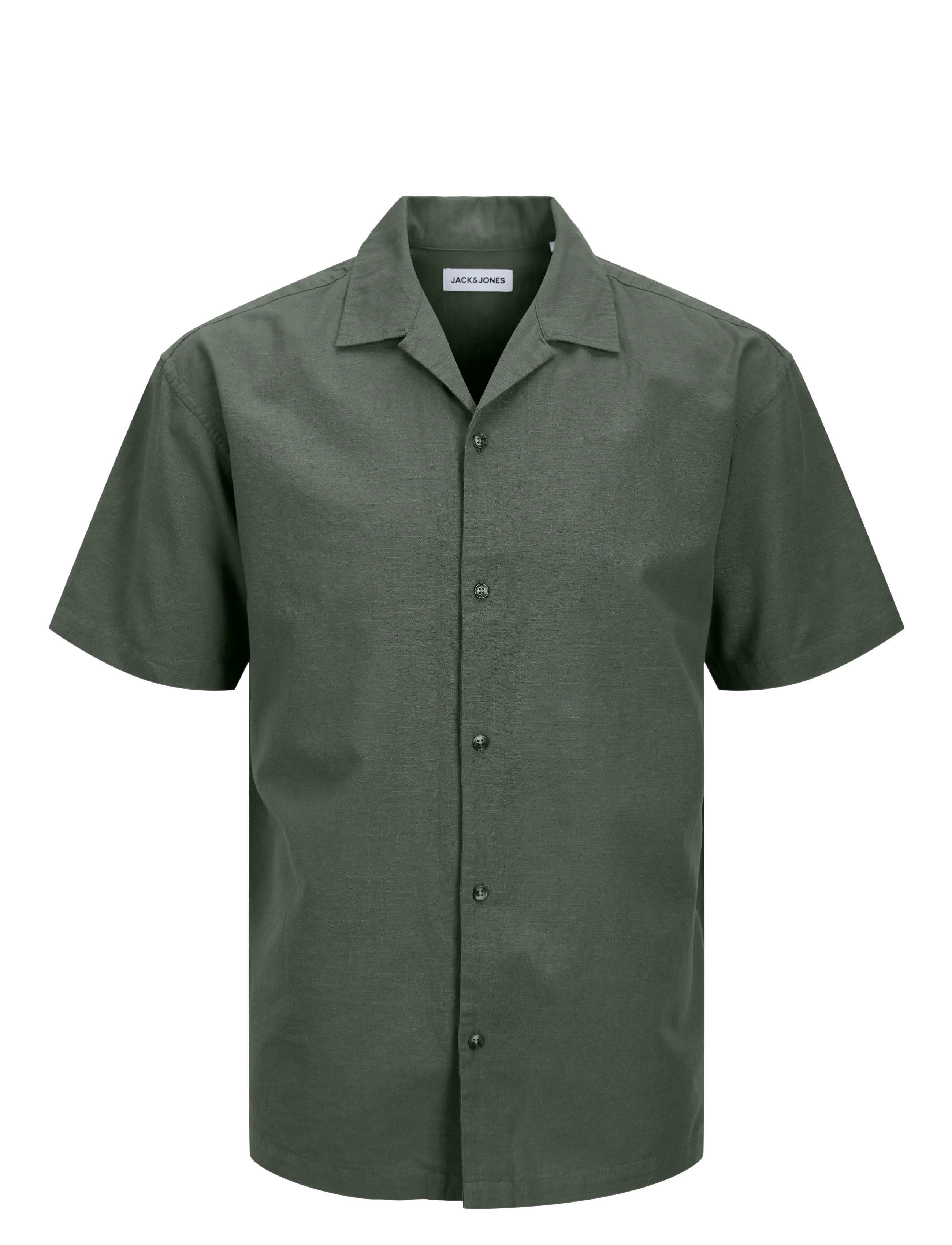 Jack & Jones JJESUMMER RESORT SHIRT SS SN - Klær - BEETLE / green