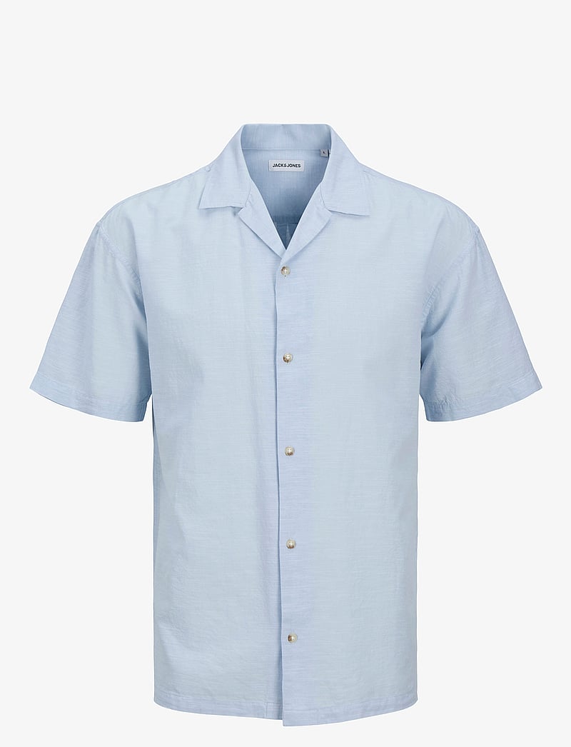 Jack & Jones - JJESUMMER RESORT SHIRT SS SN - linased särgid - chambray blue - 1