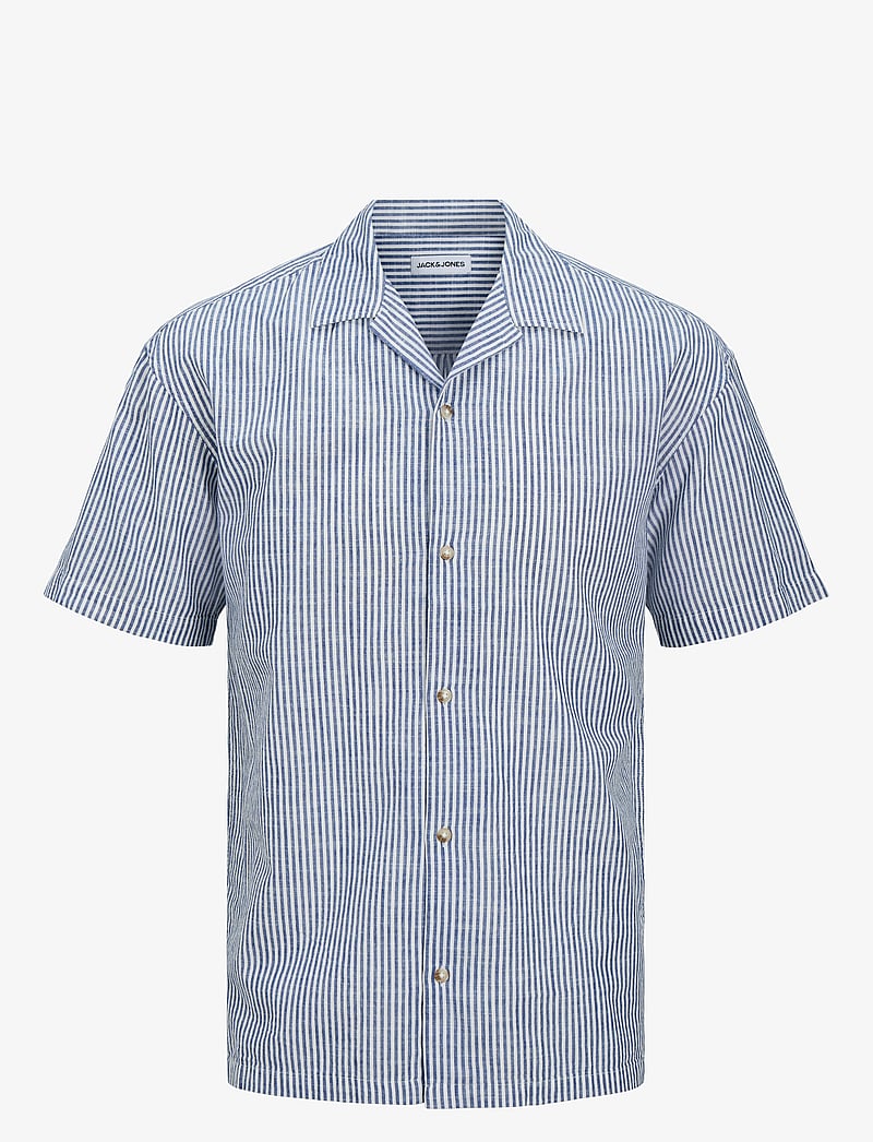 Jack & Jones - JJESUMMER RESORT SHIRT SS SN - hørskjorter - infinity - 1