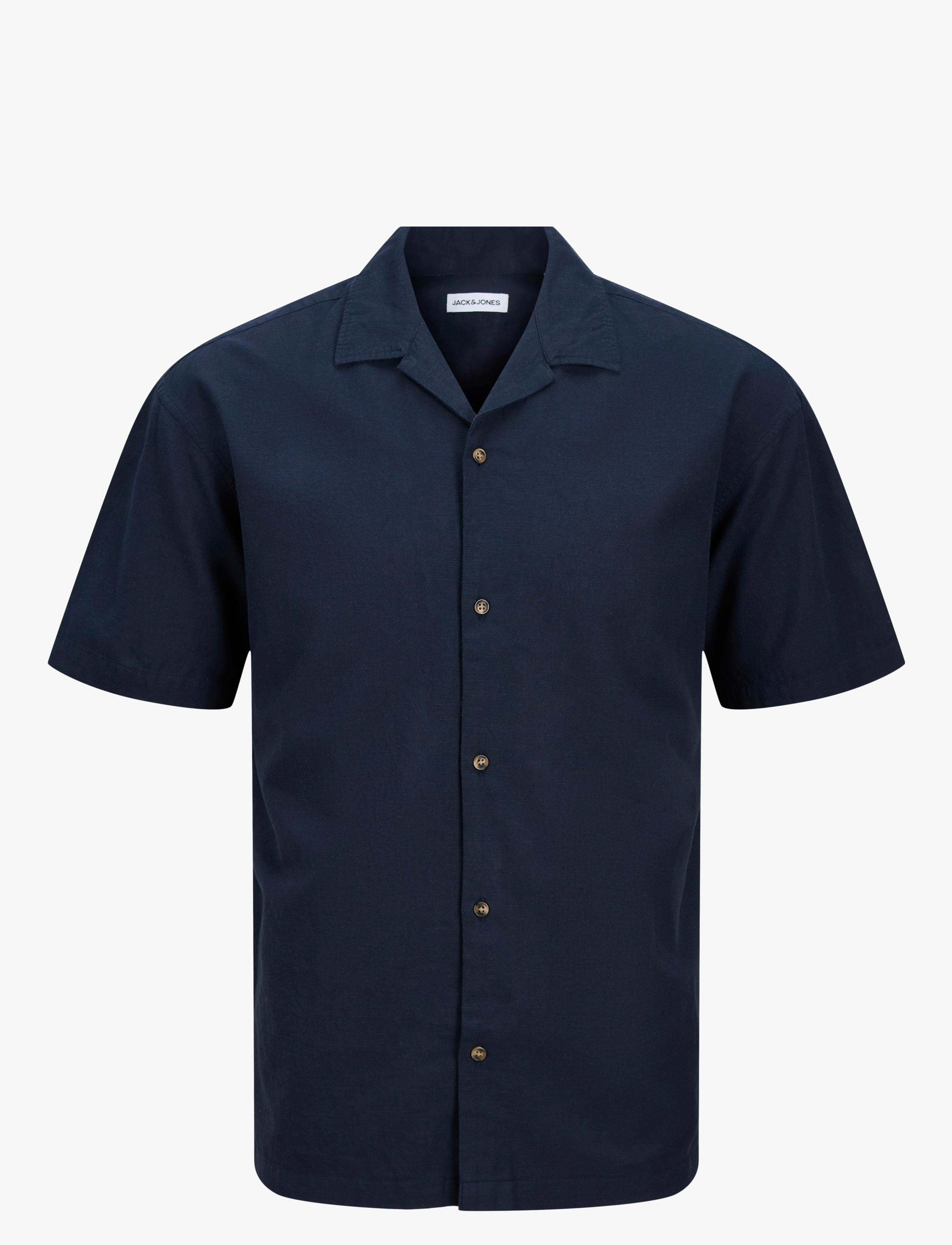 Jack & Jones JJESUMMER RESORT SHIRT SS SN - Tavalised T-särgid - NAVY BLAZER / navy