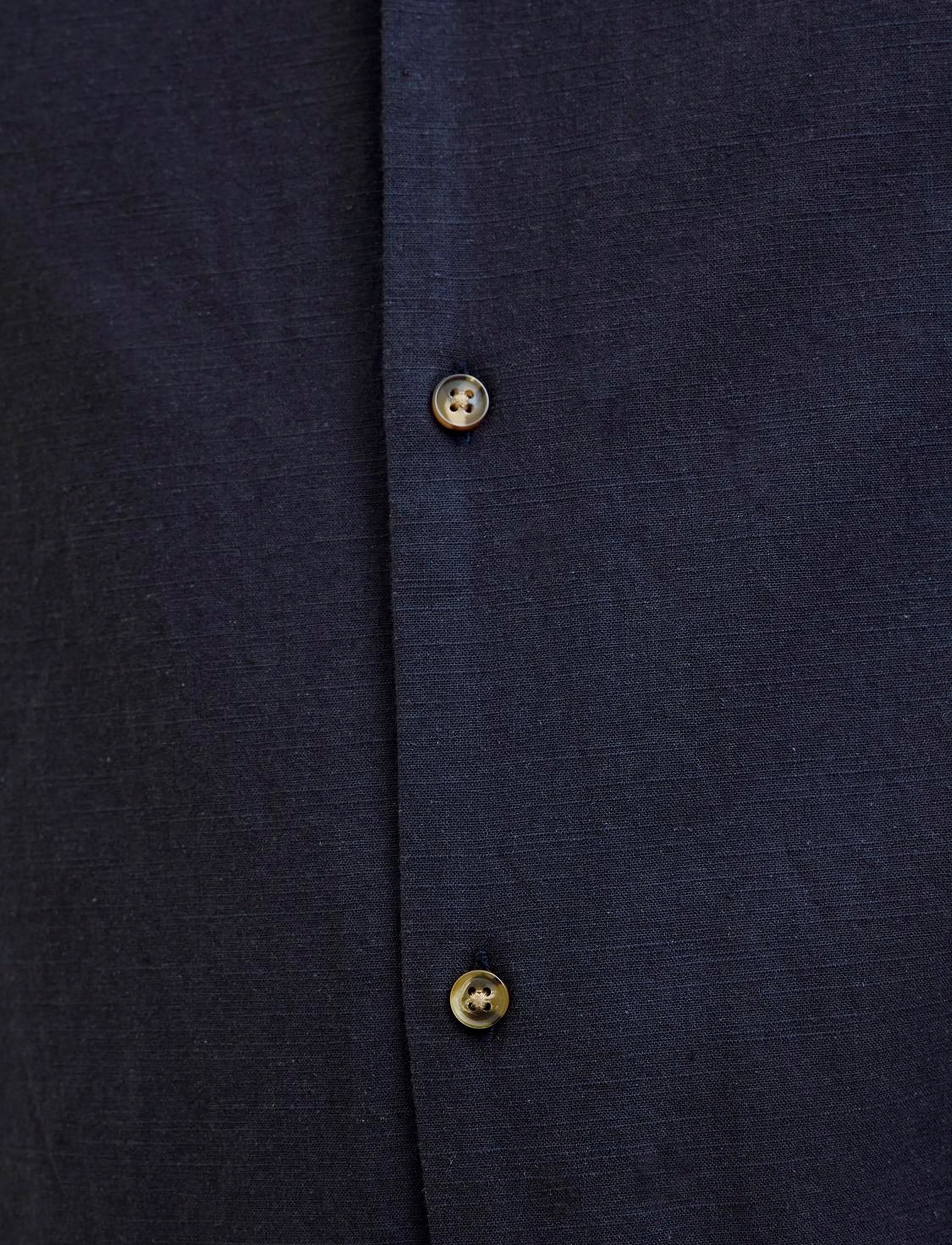 Jack & Jones - JJESUMMER RESORT SHIRT SS SN - linnen overhemden - navy blazer - 2